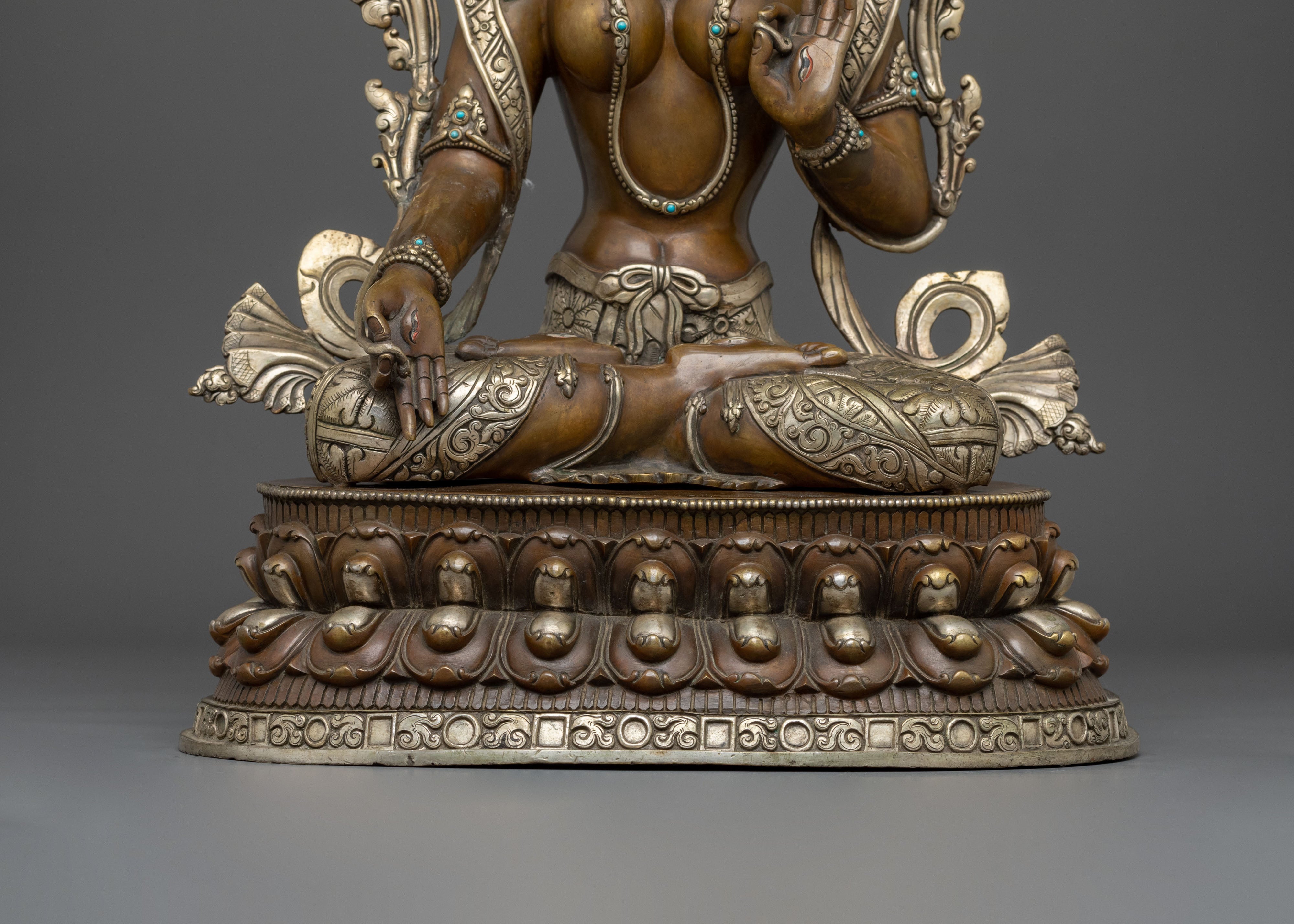 White Tara Statue | Tibetan Buddhist Serenity