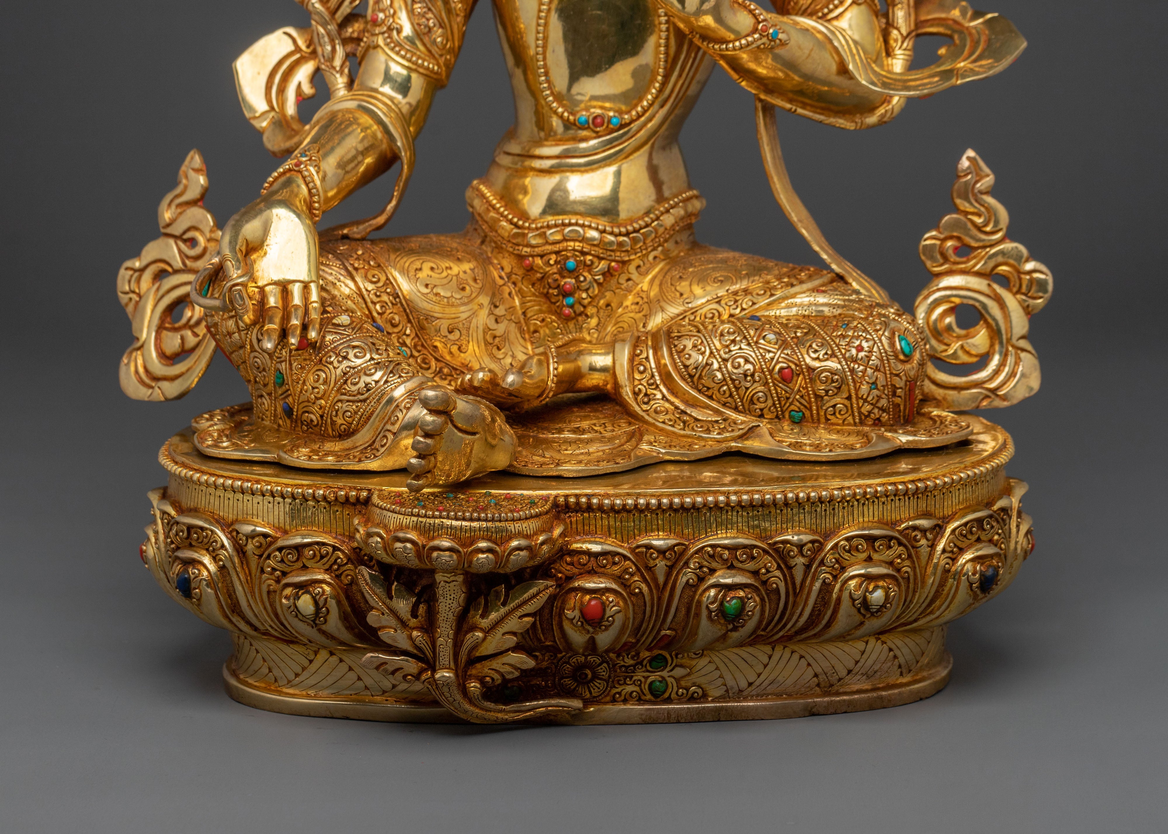 Himalayan Shyama Tara Healing Statue | Sacred Buddhist Art