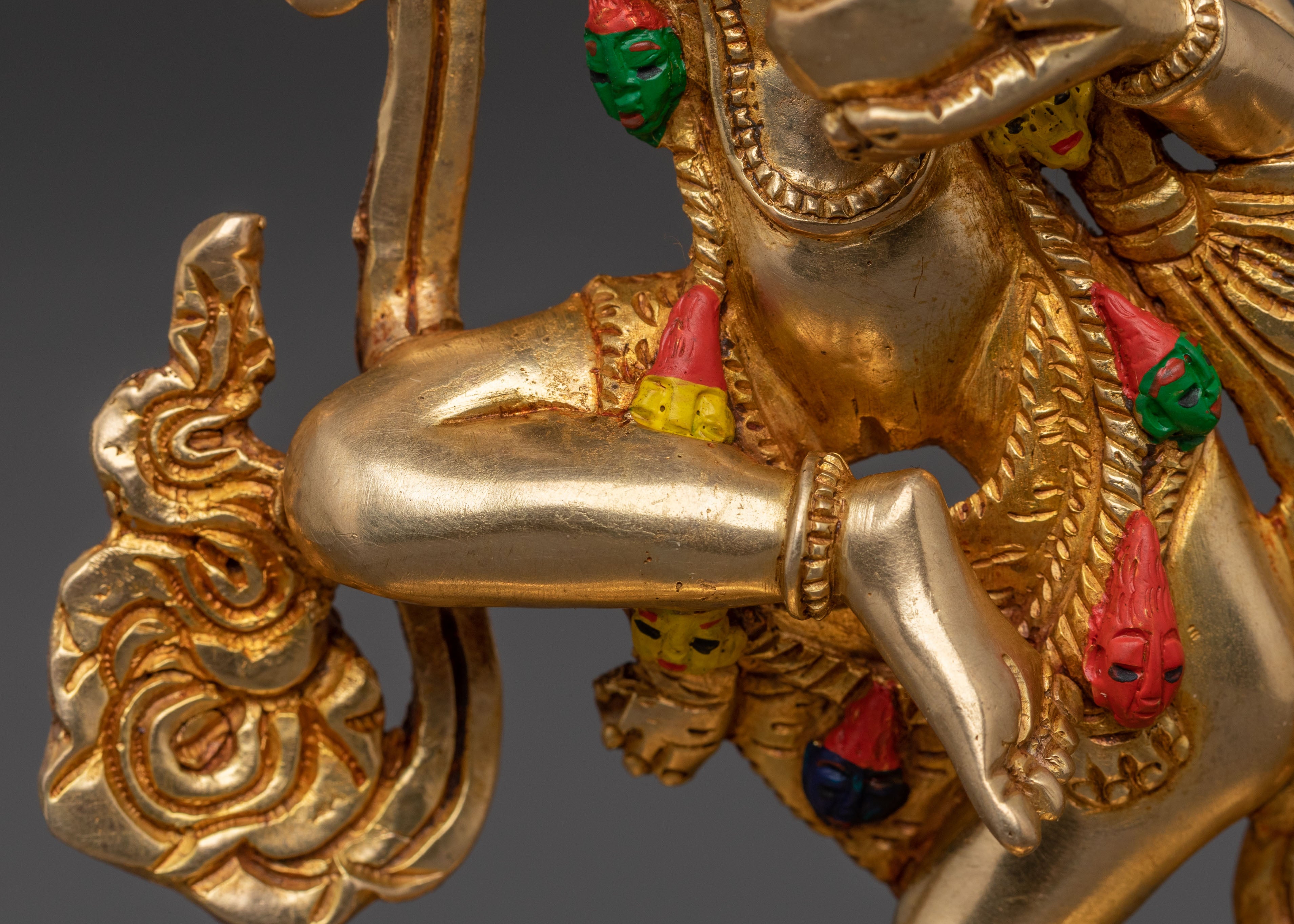 Dorje Phagmo 24K Gold Gilded Statue | Vajrayana Tantric Deity