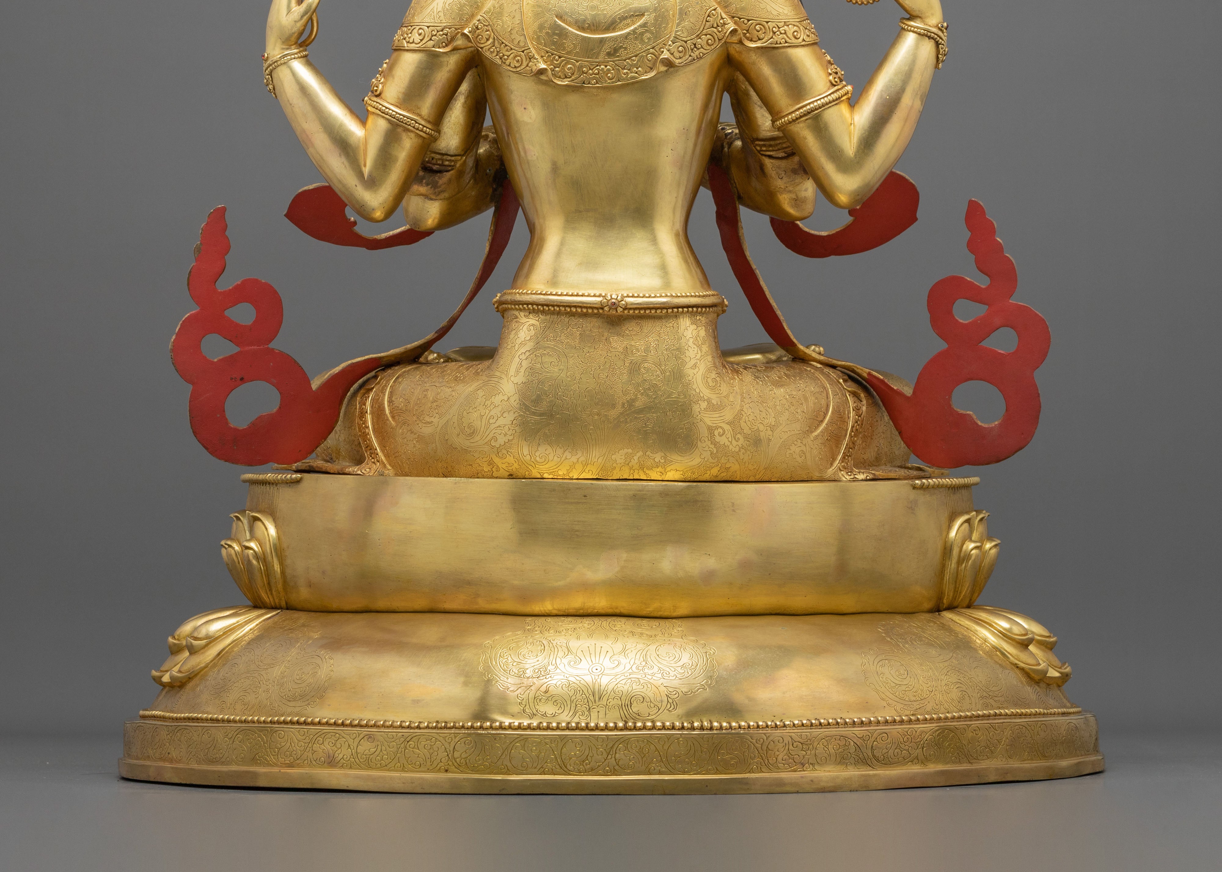 Chenrezig 24K Gold Gilded Figurine | Compassionated One