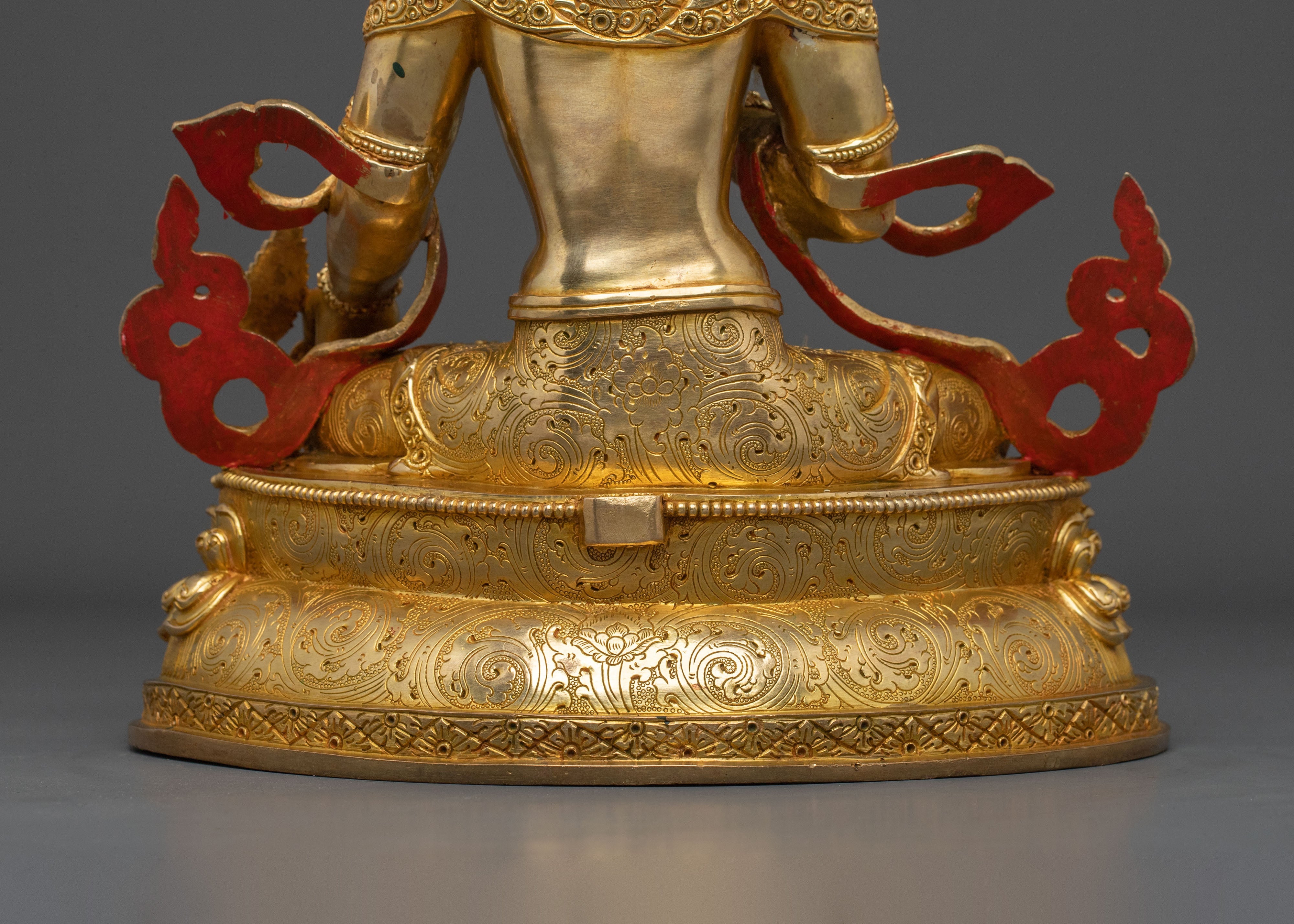 Kistigarbha 24K Gold Gilded Statue | Tibetan Buddhist Sacred Sculpture
