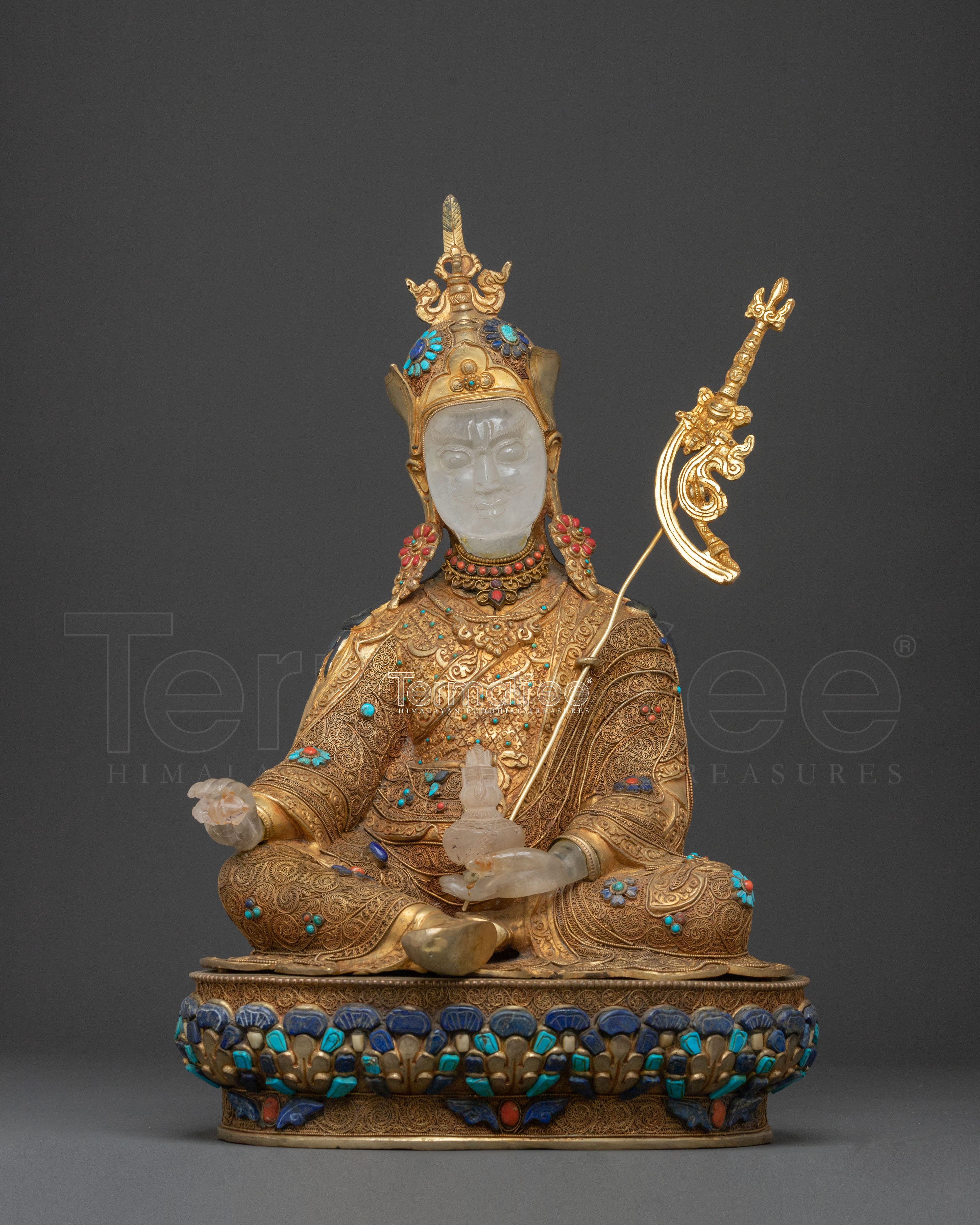 Sacred Guru Rinpoche Protection Statue