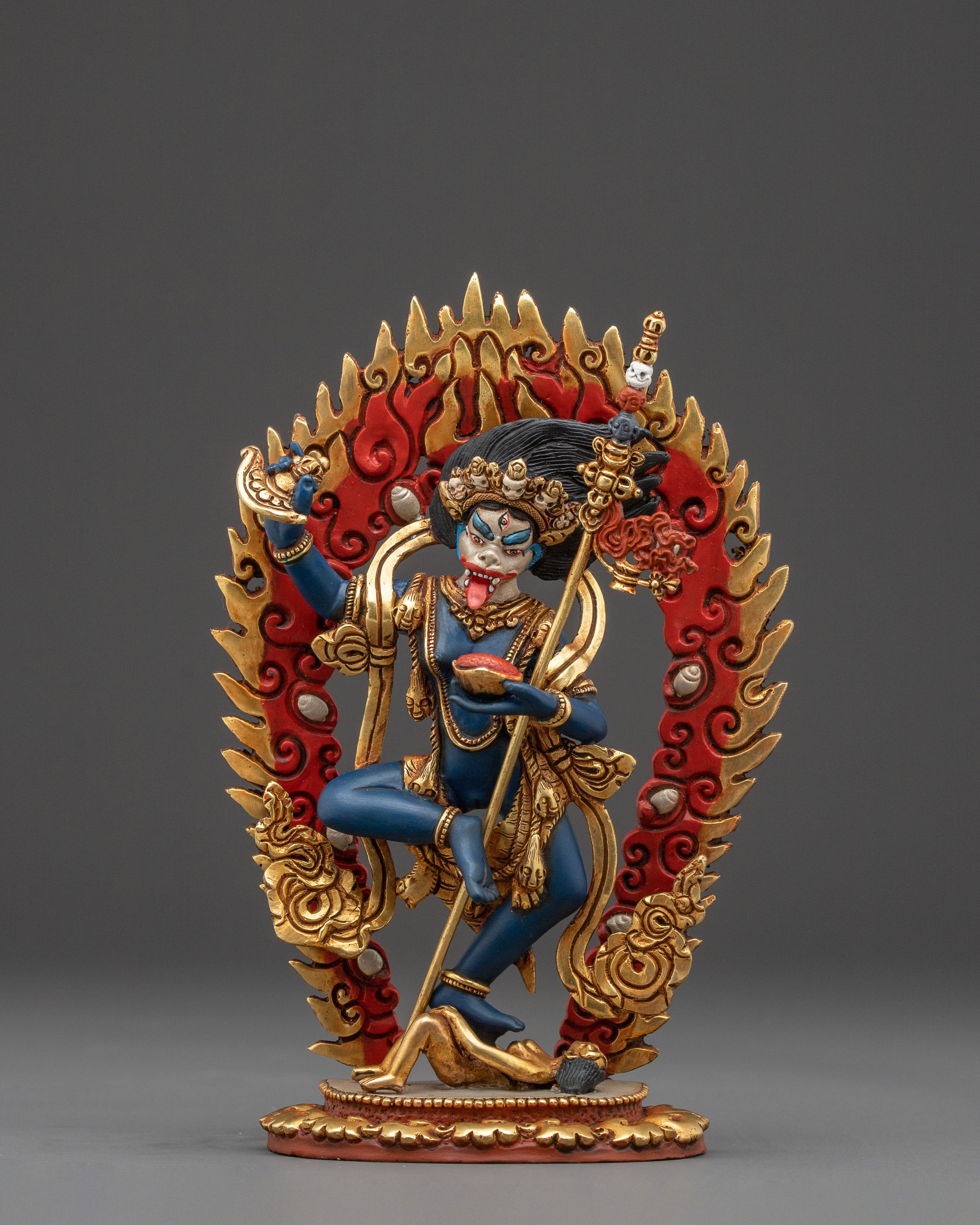 Shima mukha Lion Faced Dakini Statue