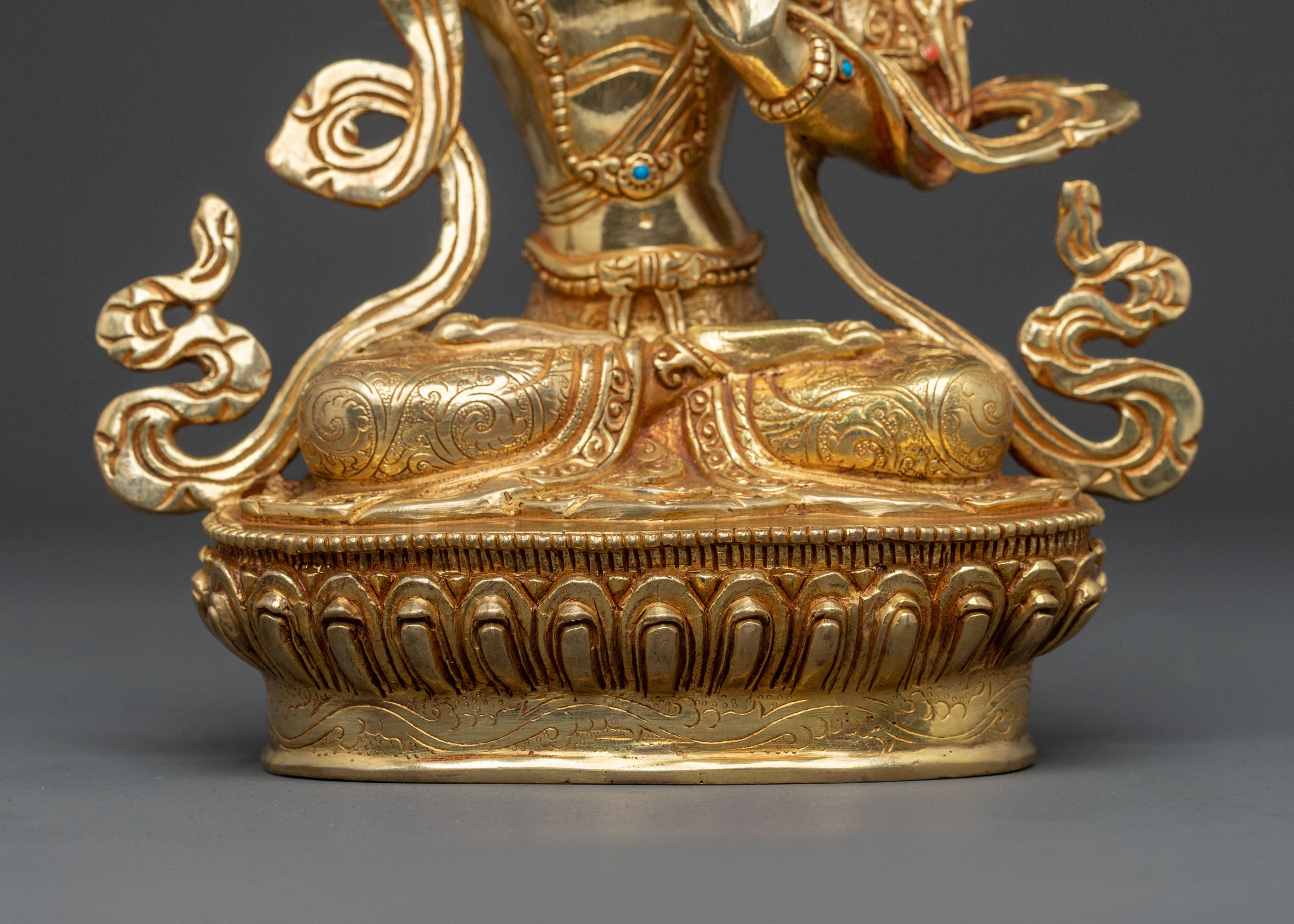 Manjushri Sacred Statue | Tibetan Buddhist Figurine