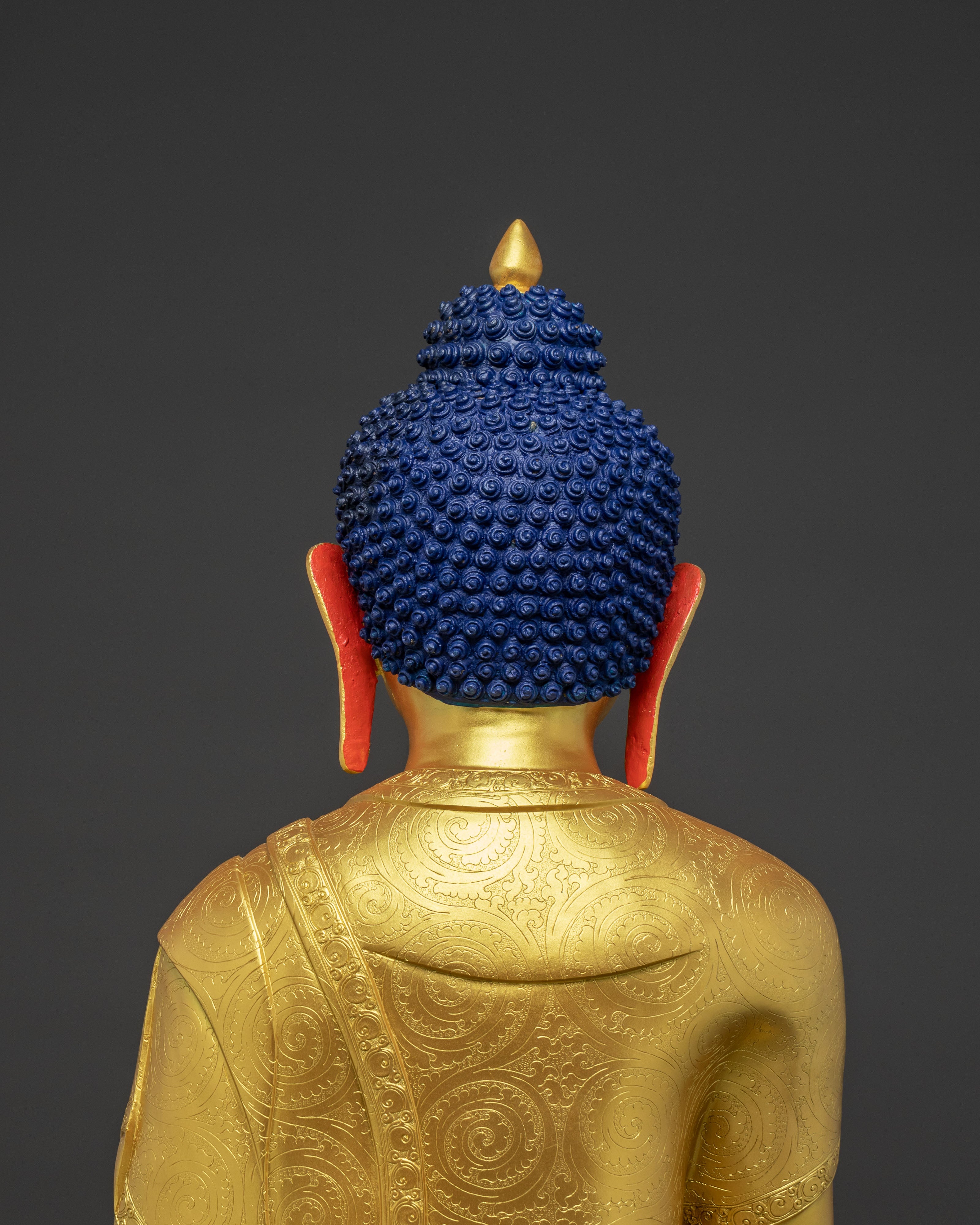 Golden Shakyamuni Buddha Peaceful Statue