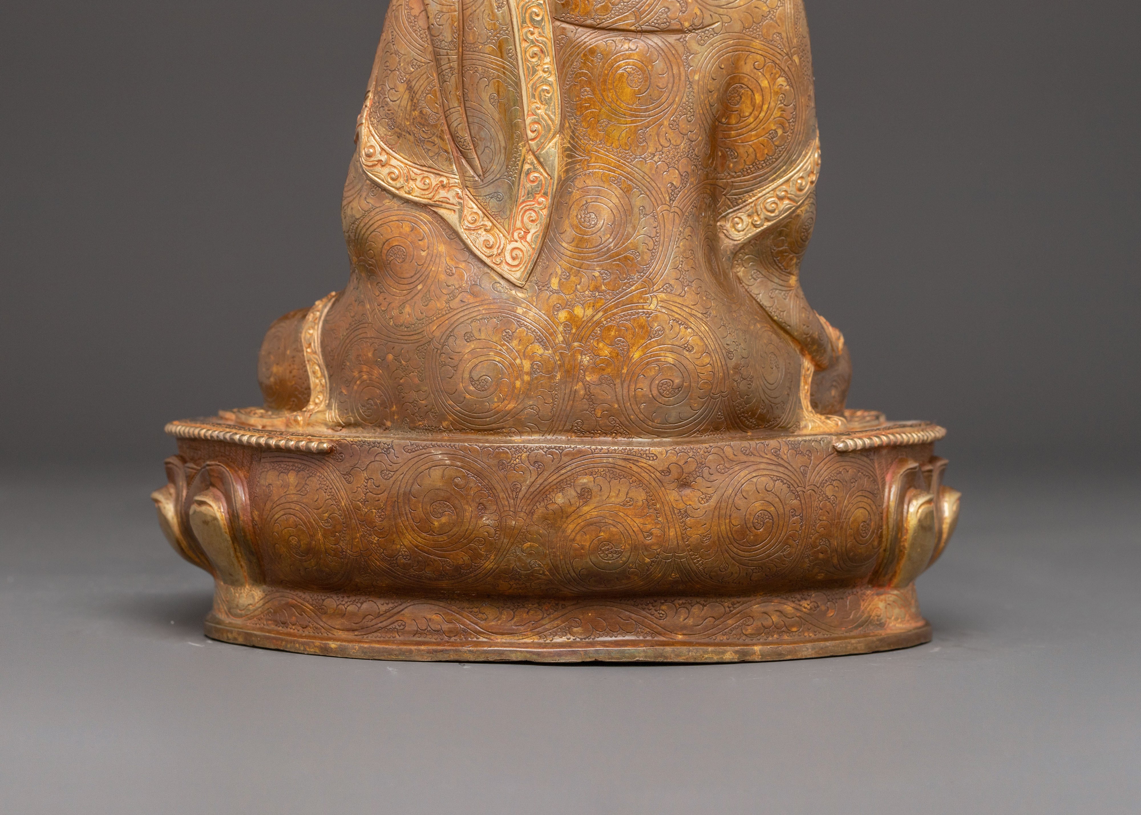 Lineage Masters Statue Set |  Long Chengpa, Jigme Lingpa, & Karmapa