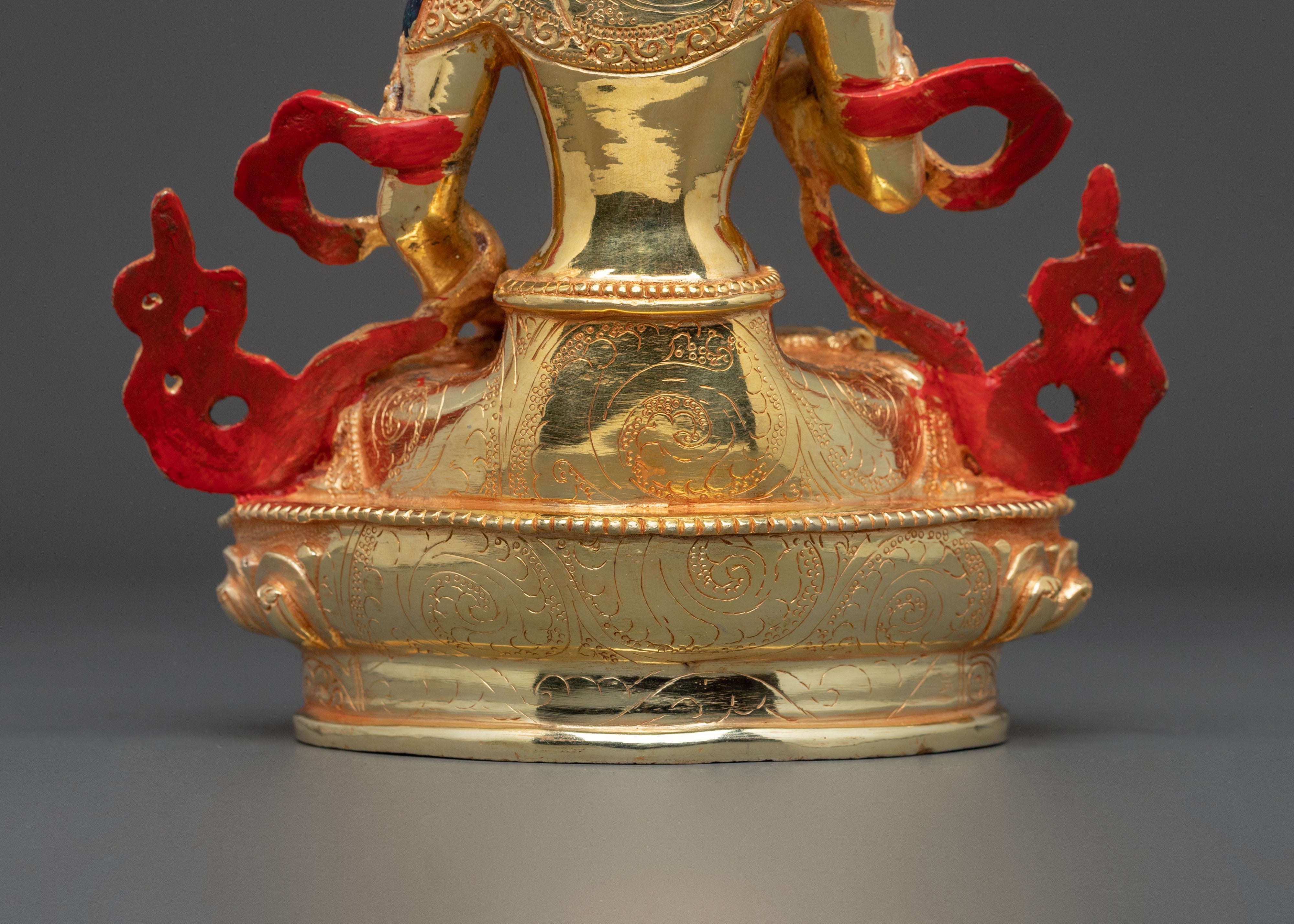 Hand Carved Vajrasattva Copper Statue | Buddhist Decor