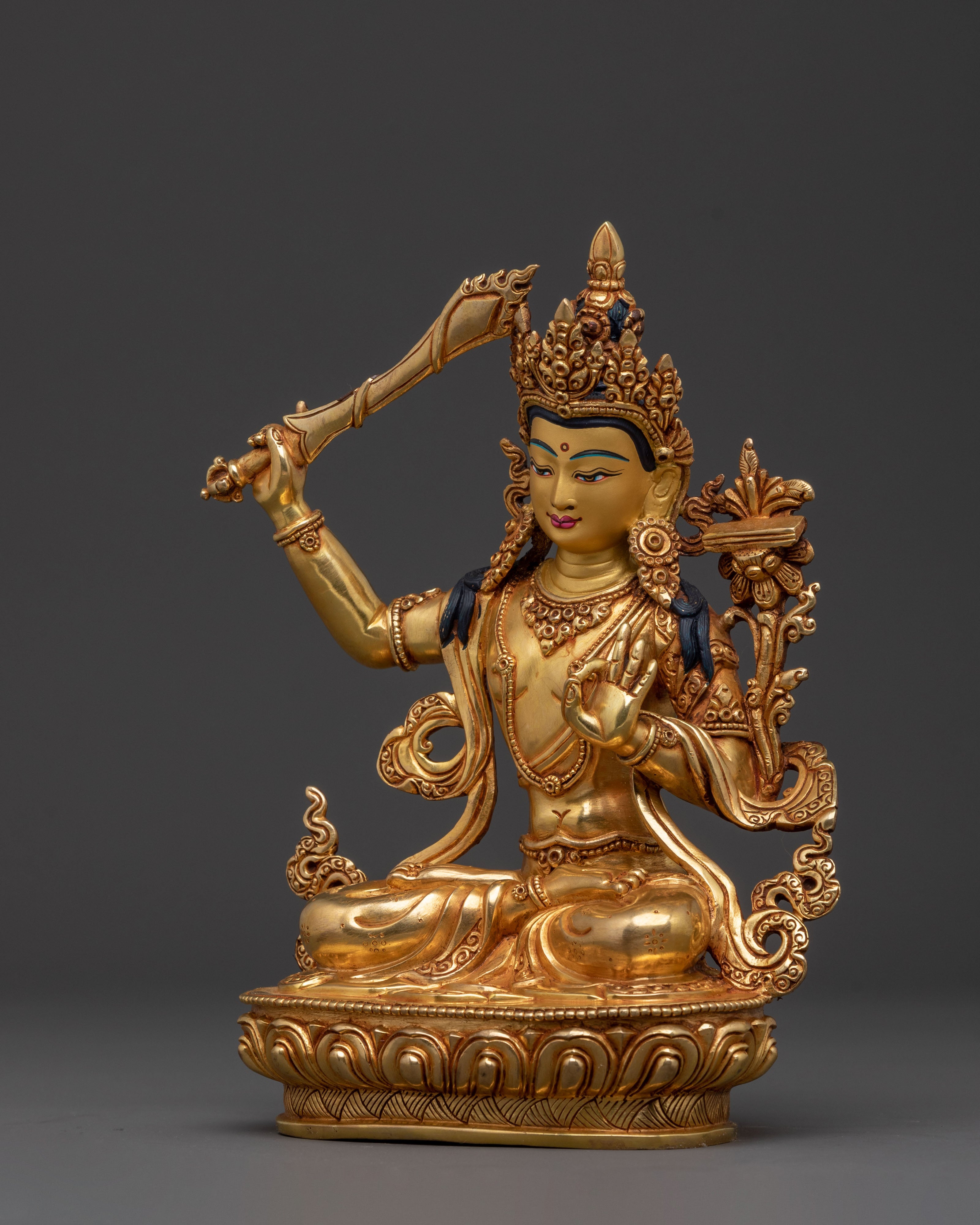 Manjushri Sculpture of Insight | Buddhist Figure