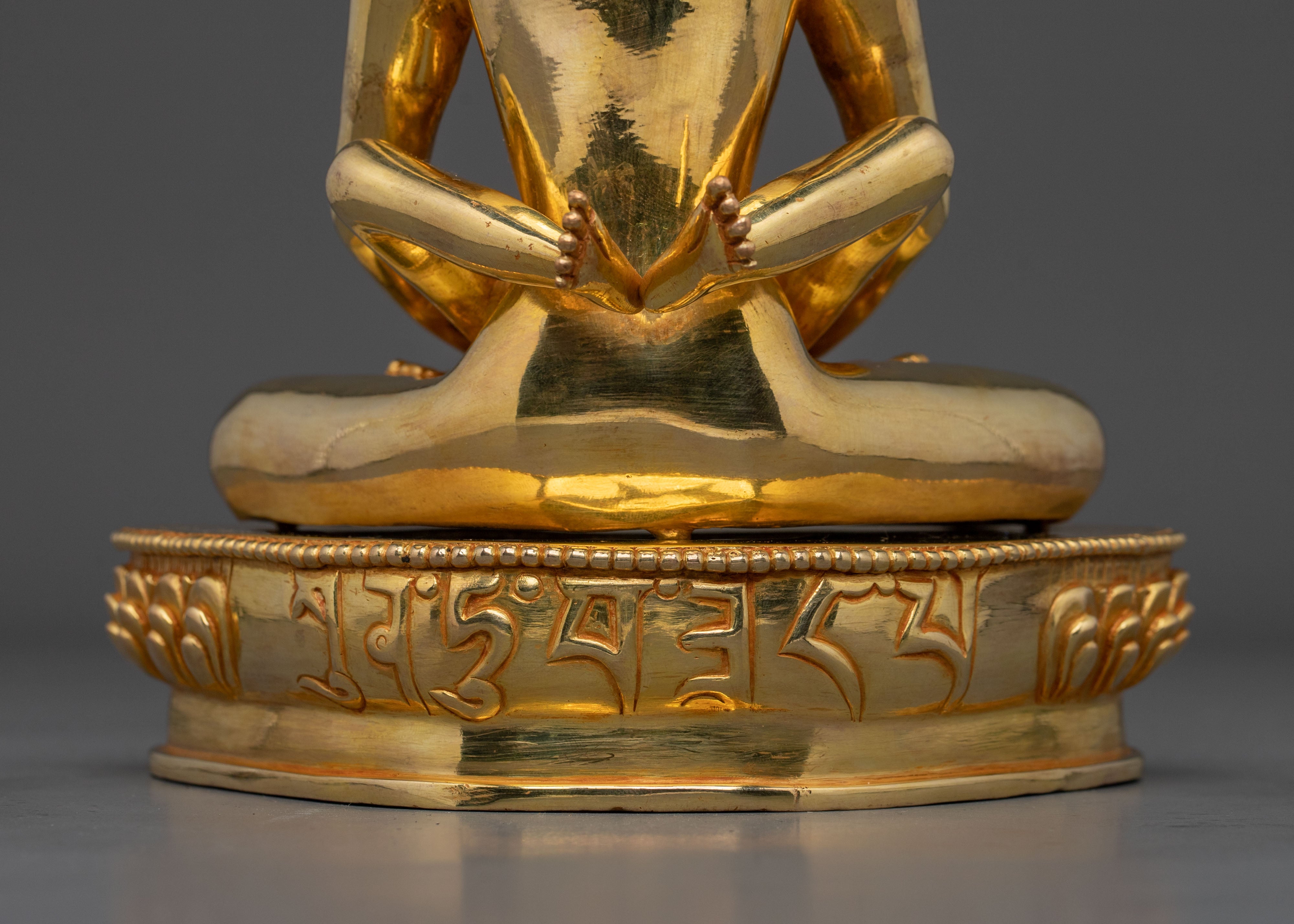 Samantabhadra with Consort 24K Gold Gilded Statue