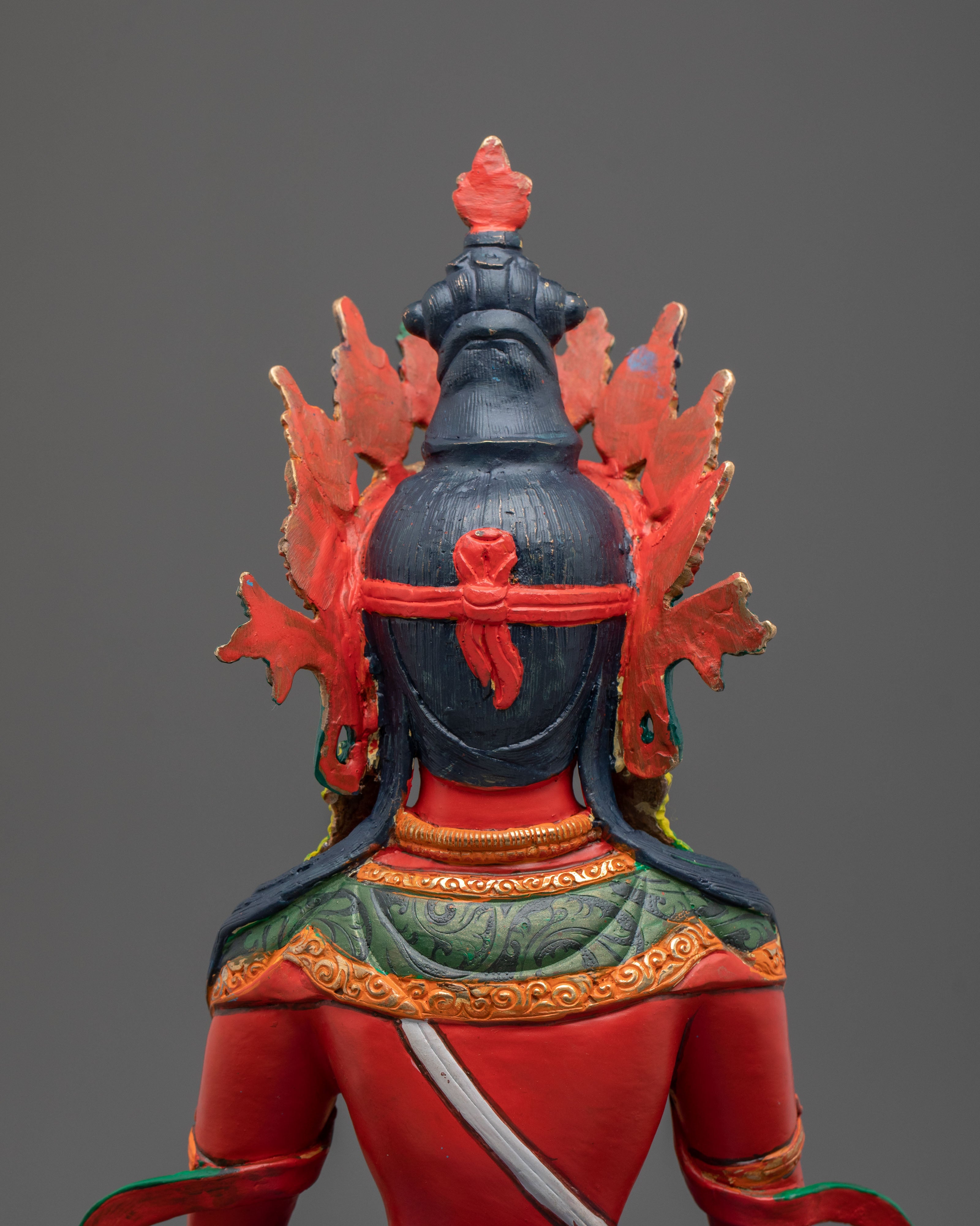 Amitayus Statue with Consort | Buddha of Infinite Life