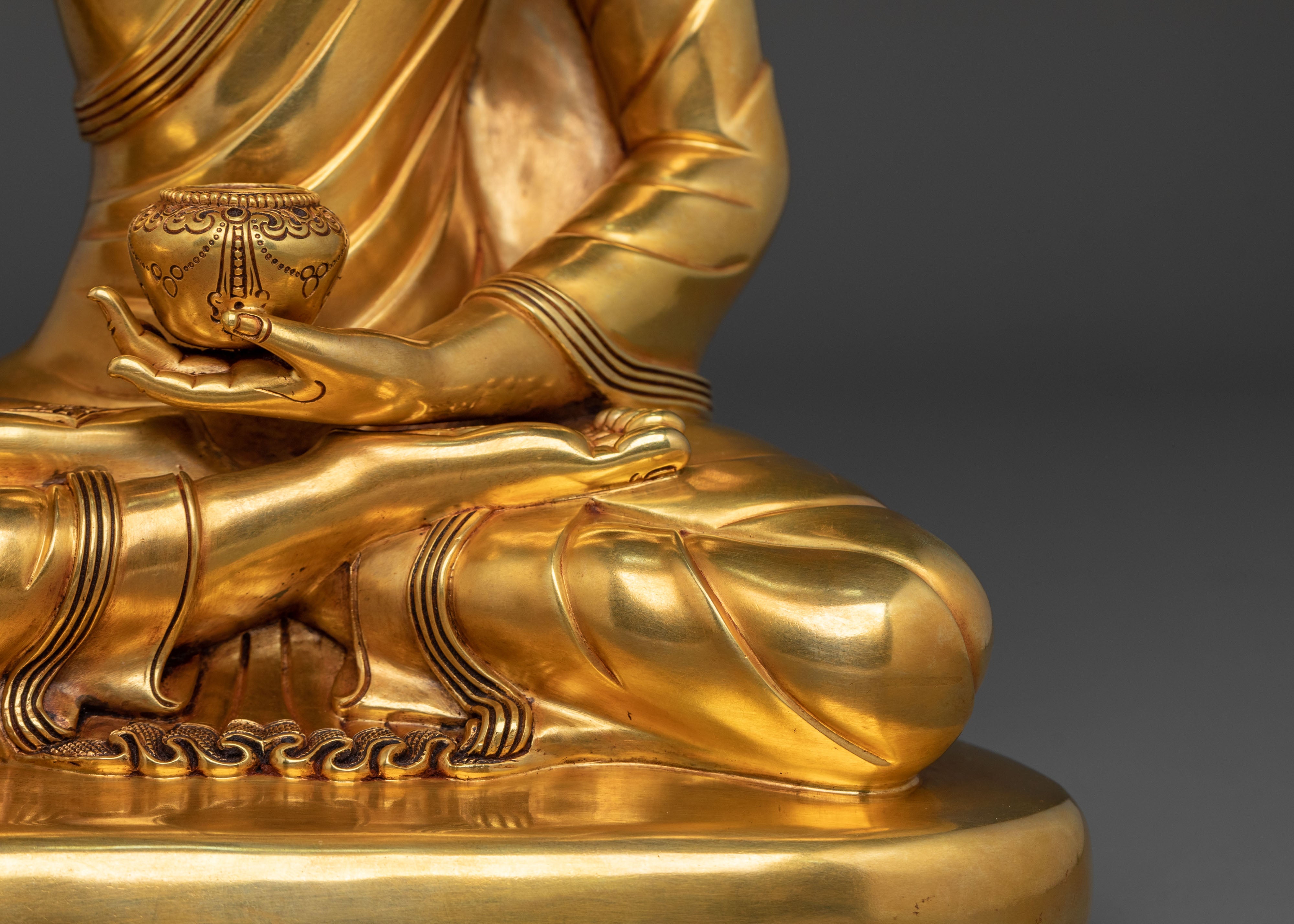 Golden Shakyamuni Buddha Statue | Home Decor