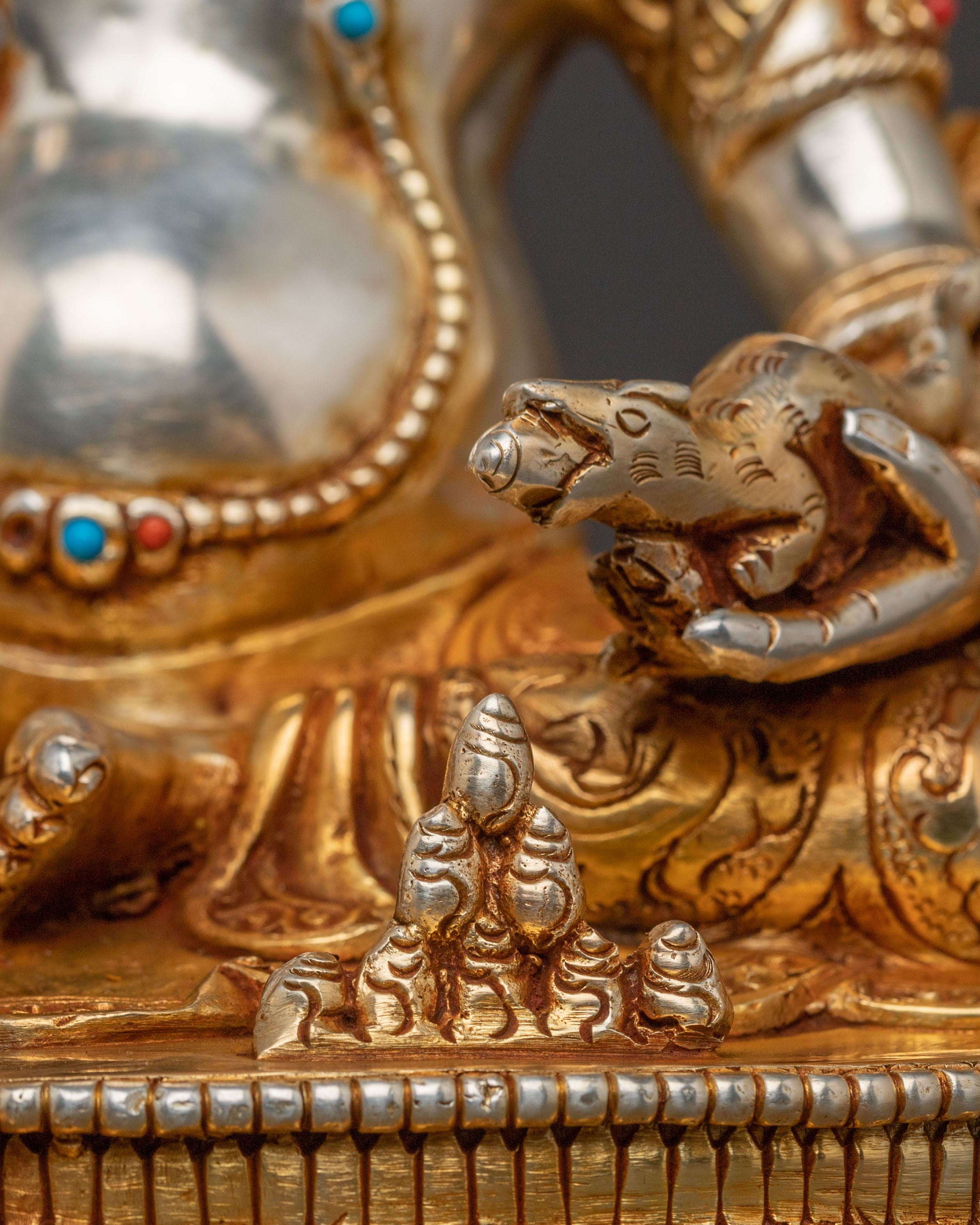 Prosperity Icon Dzambhala Statue | Handcrafted Gold Gilded Statue