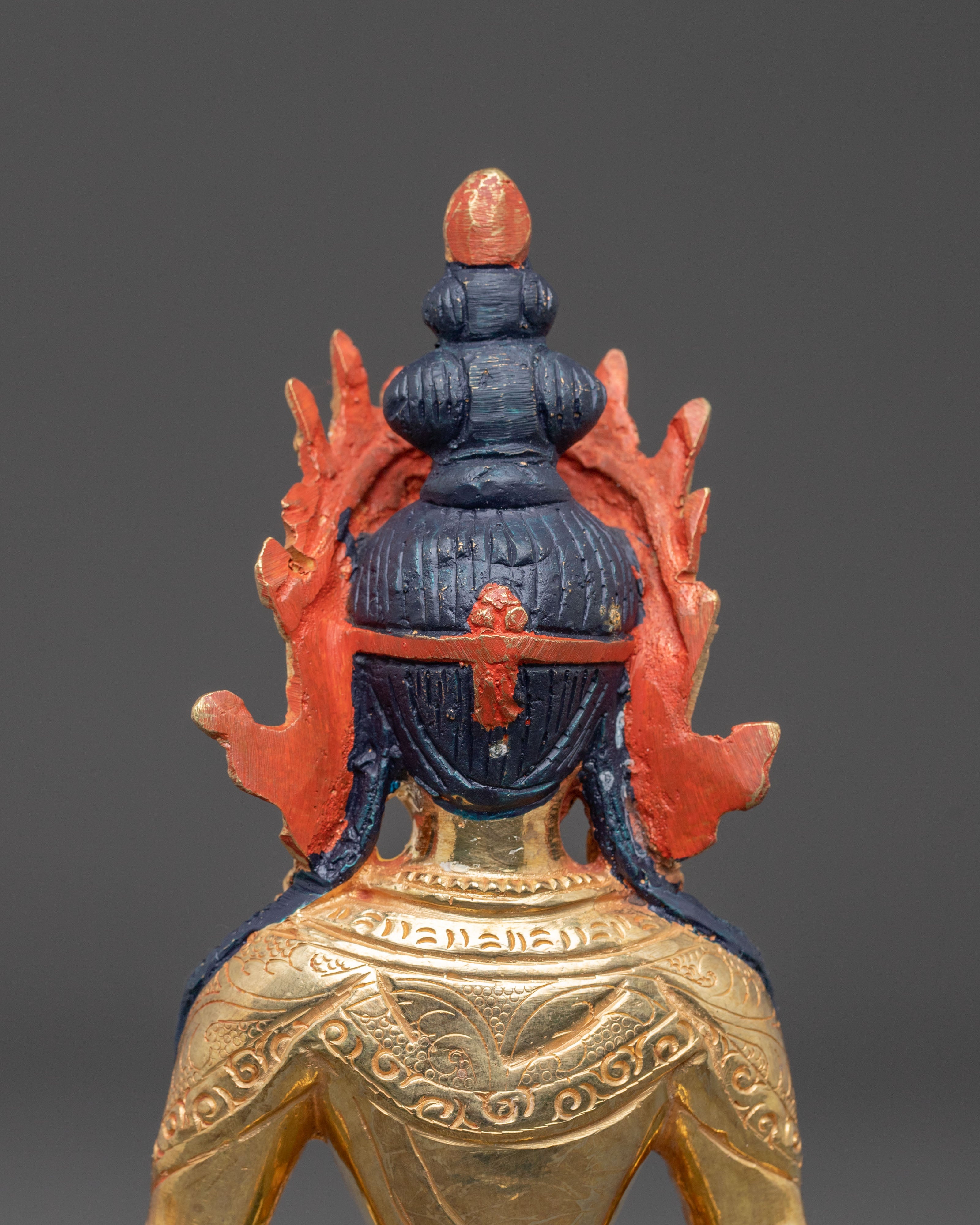 Amitayus Copper Handcrafted Statue | Boundless Light Buddha