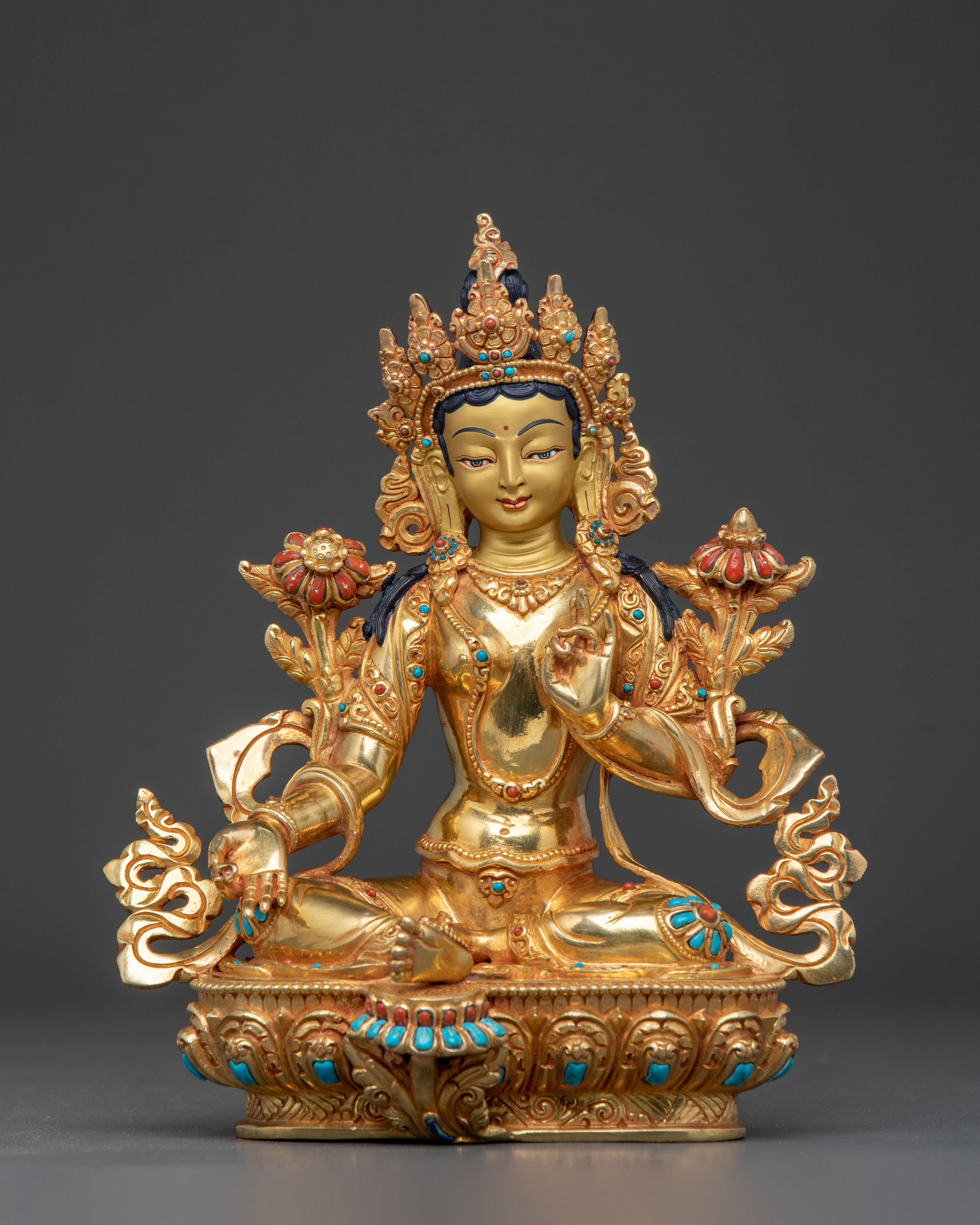 Green Tara Statue