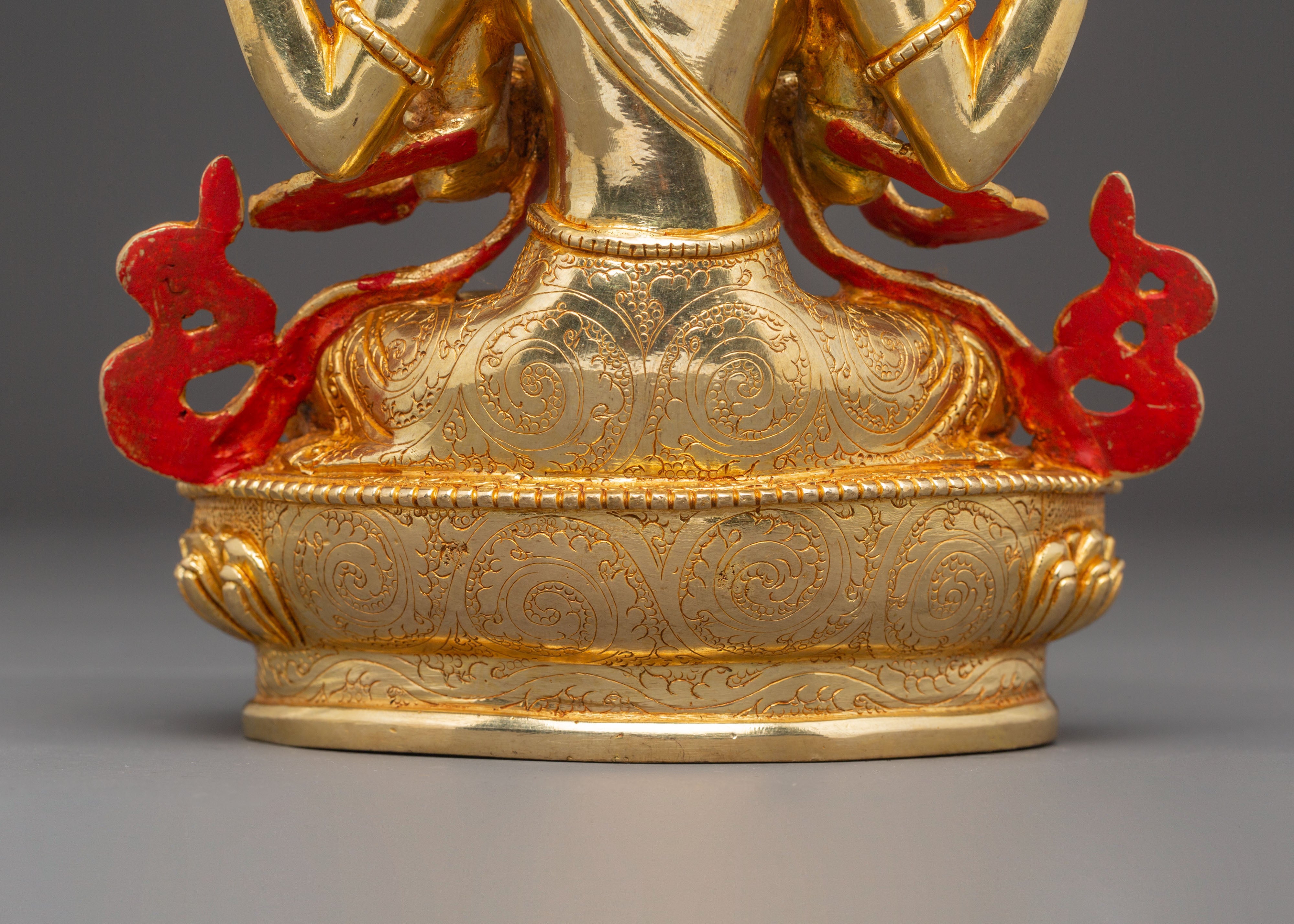 Handcrafted Statue of Four-Armed Chenrezig