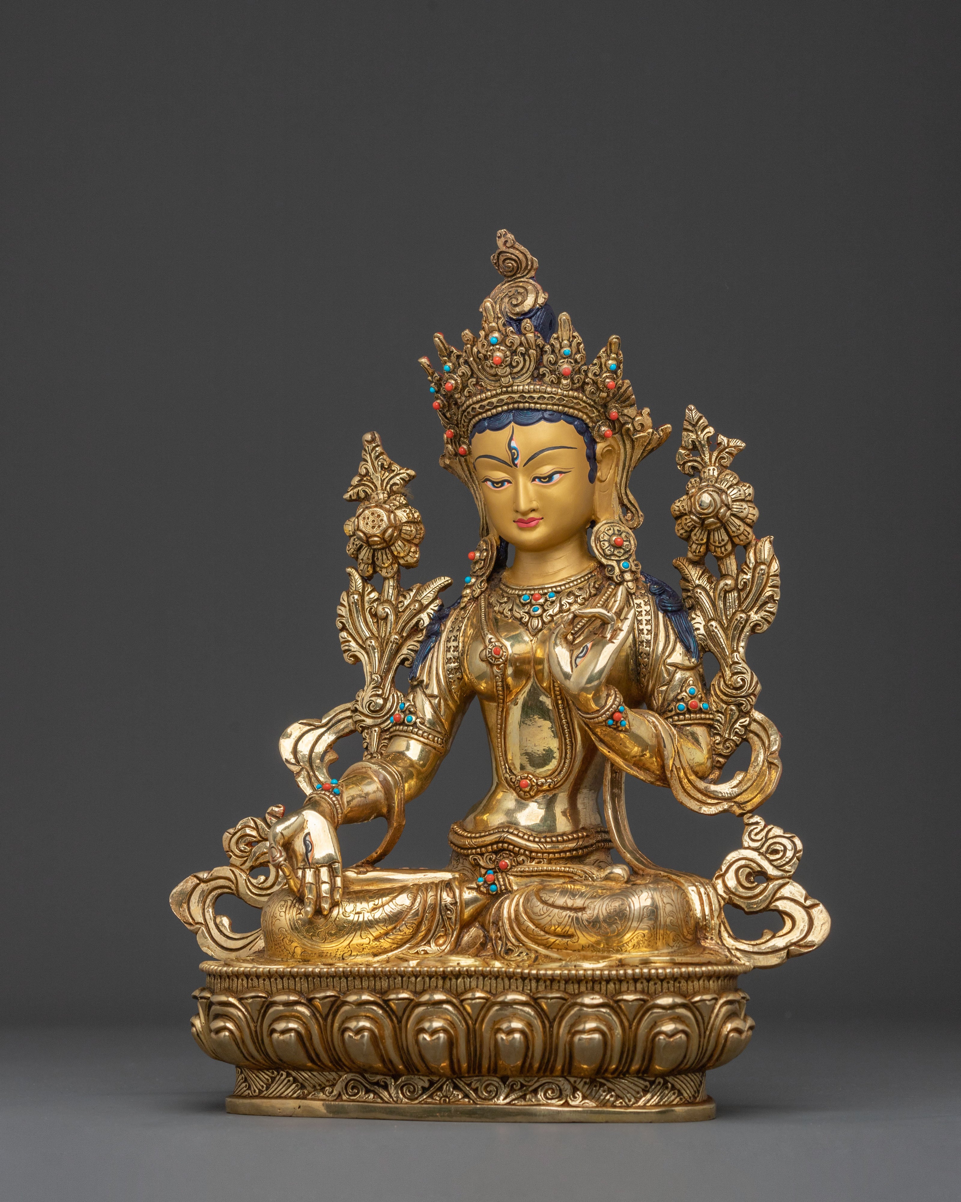 White Tara Spiritual Blessing Statue | Goddess of Long Life