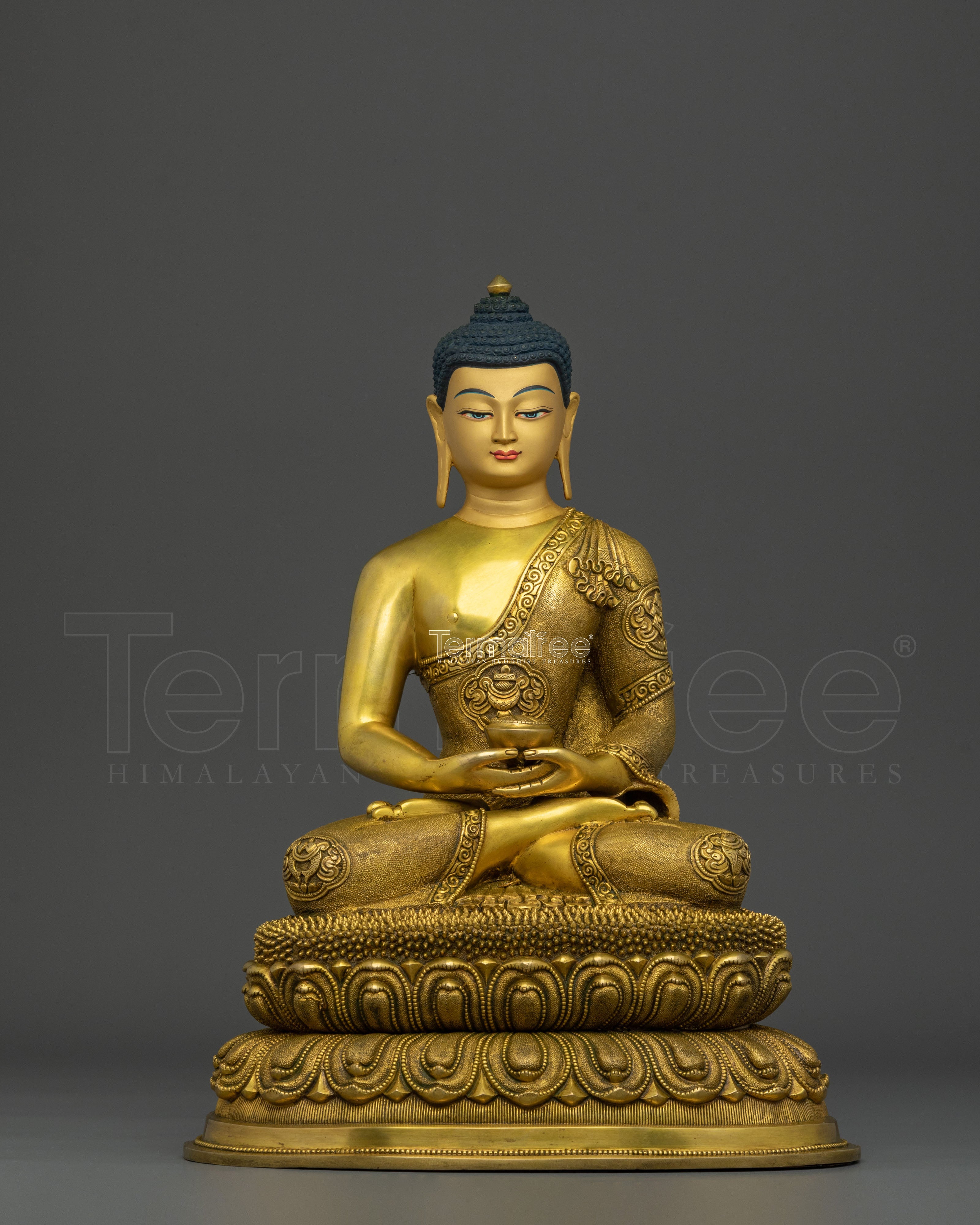Handmade Amitabha Buddha Pure Land Sculpture