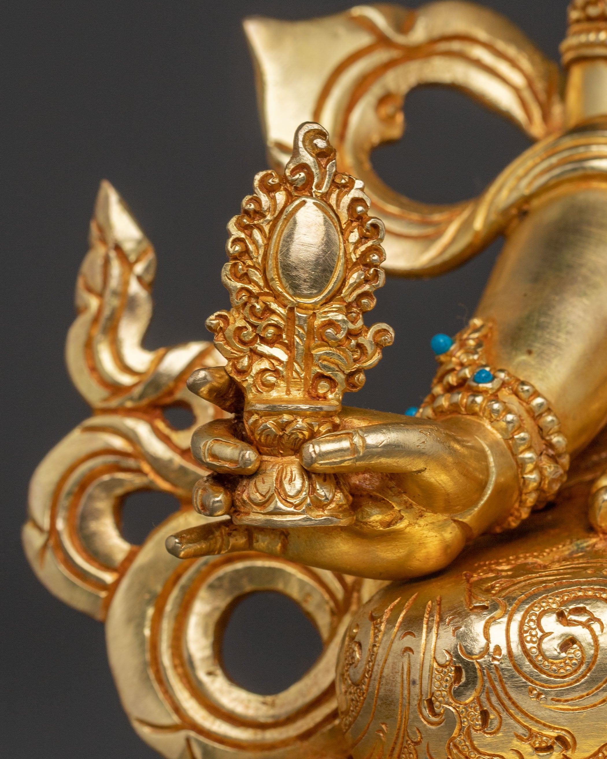 Dukar 24K Gold Gilded Statue | Protection Deity