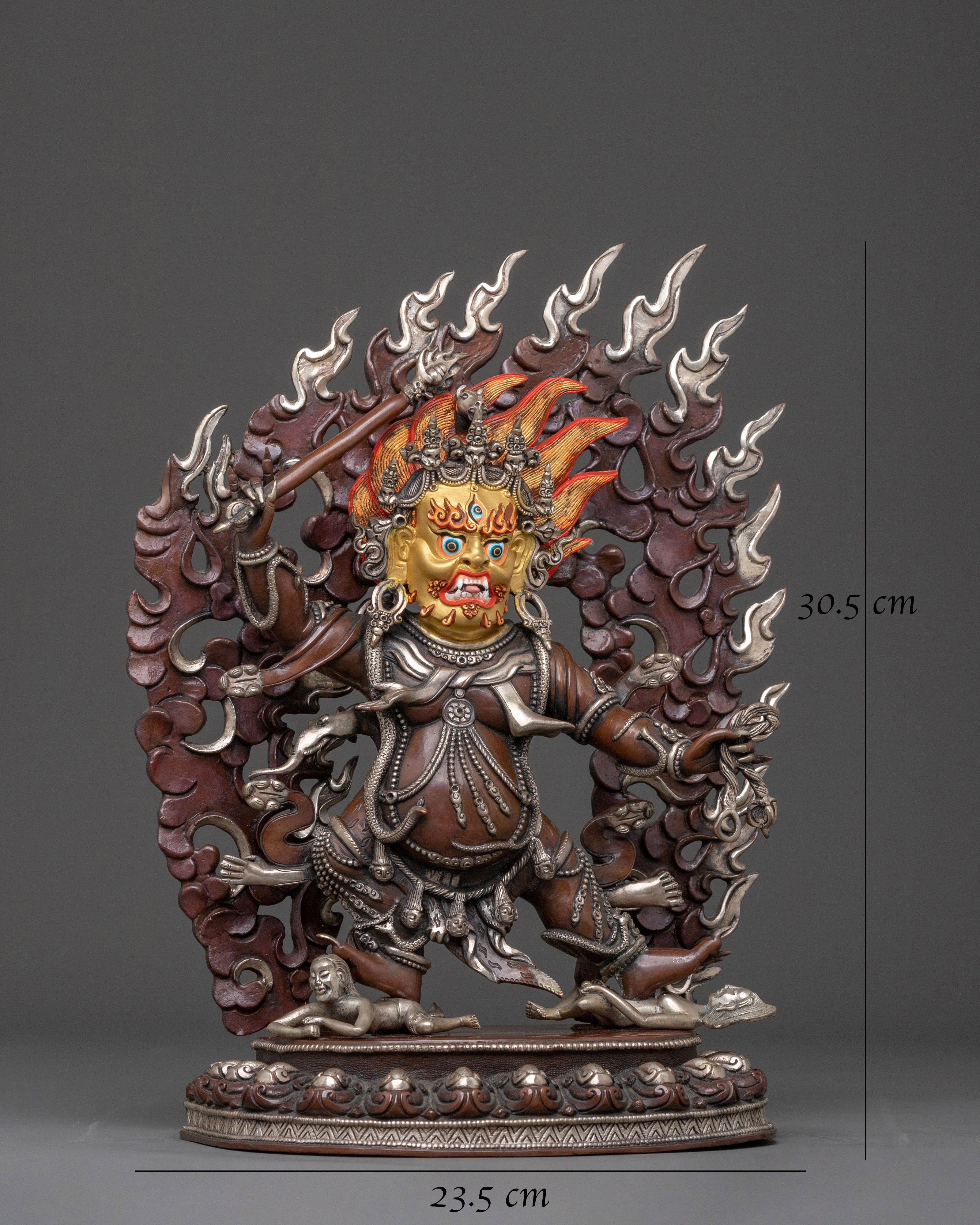 DandaPani: Oxidized Copper Figurine
