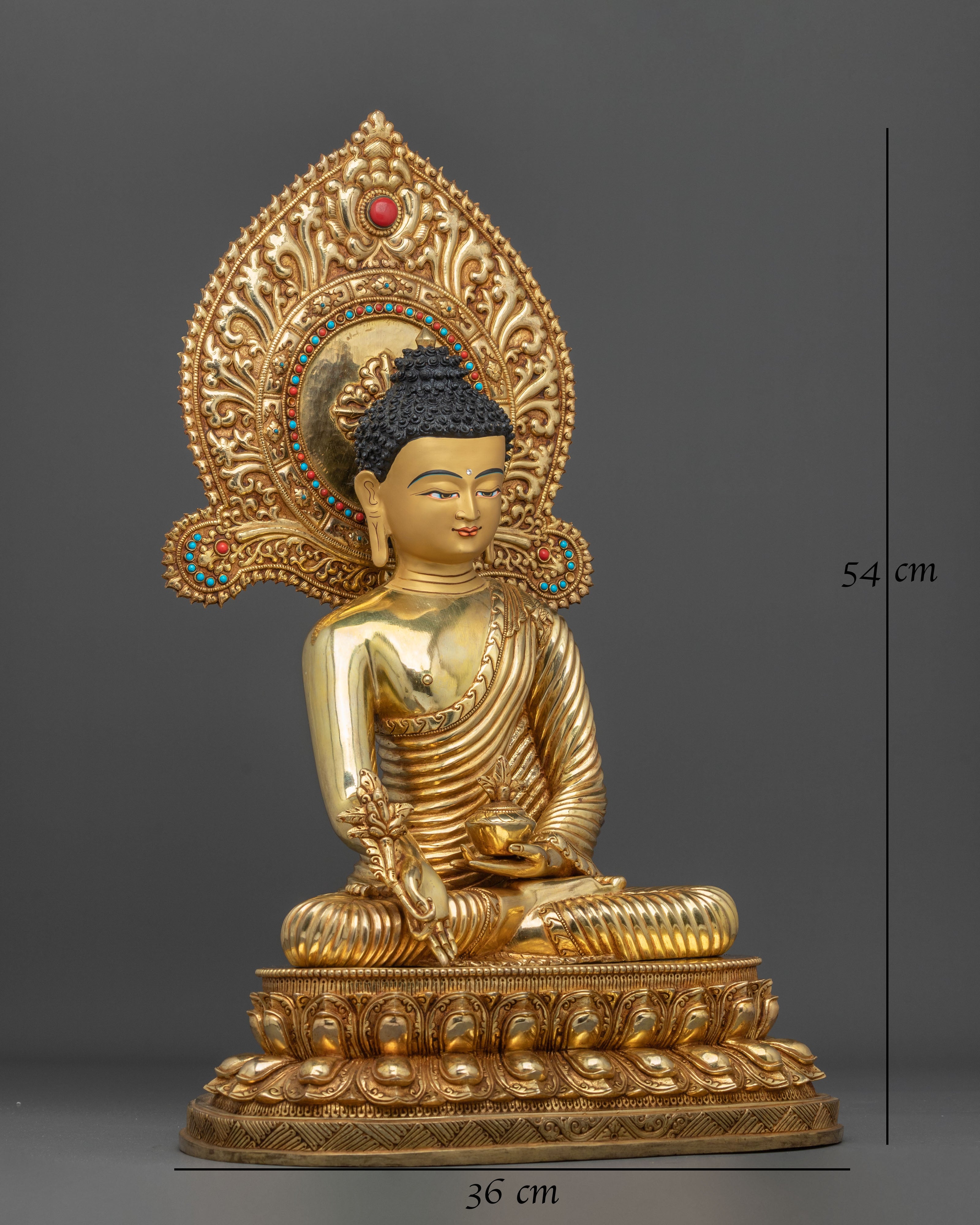Healing Buddha "Bhaishajyaguru" Sculpture | Tibetan Buddhist Shrine