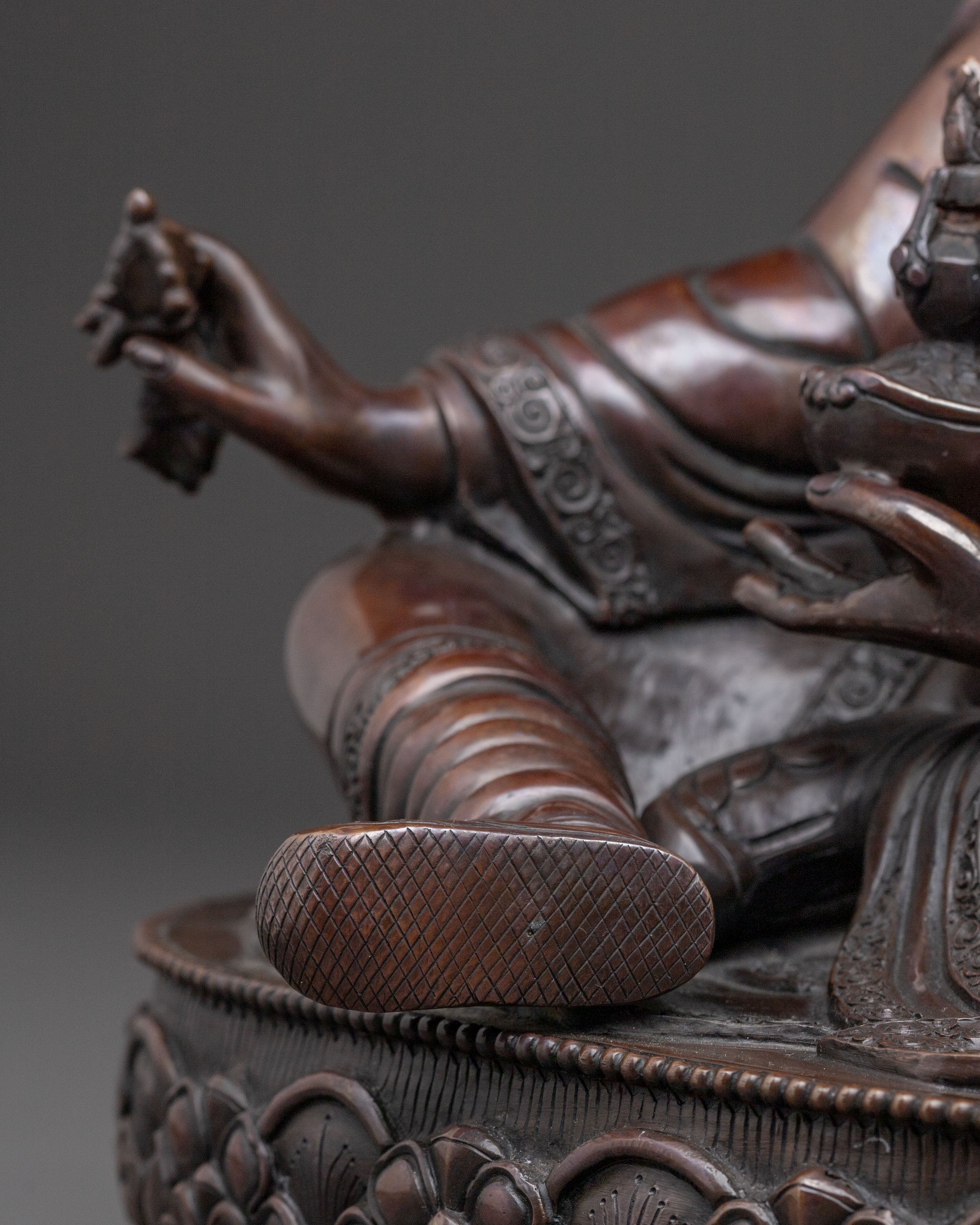 Guru Rinpoche Blessing Statue | Oxidized Copper