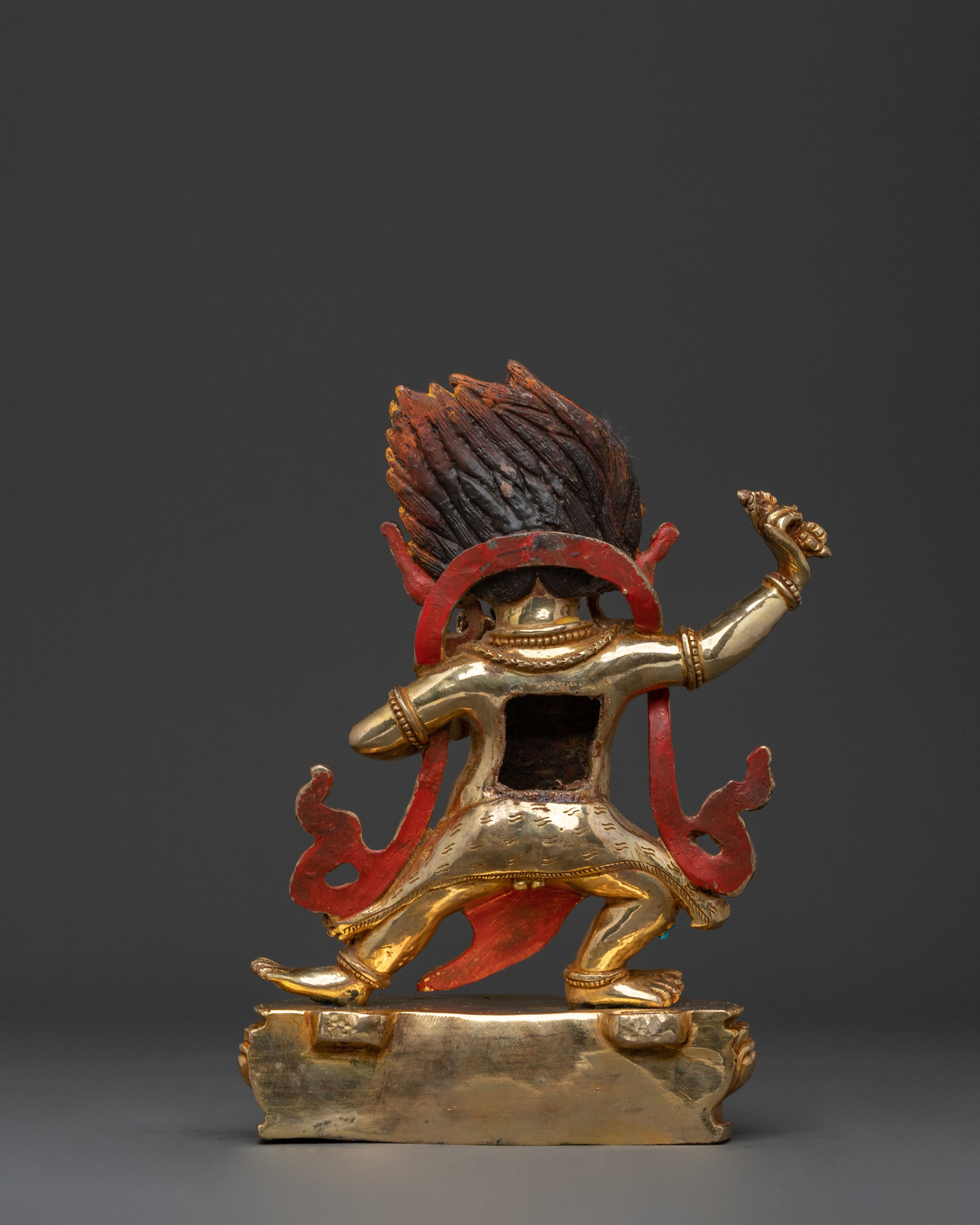 Thunderbolt Holder Vajrapani Icon | Buddhist Wrathful Deity Sculpture