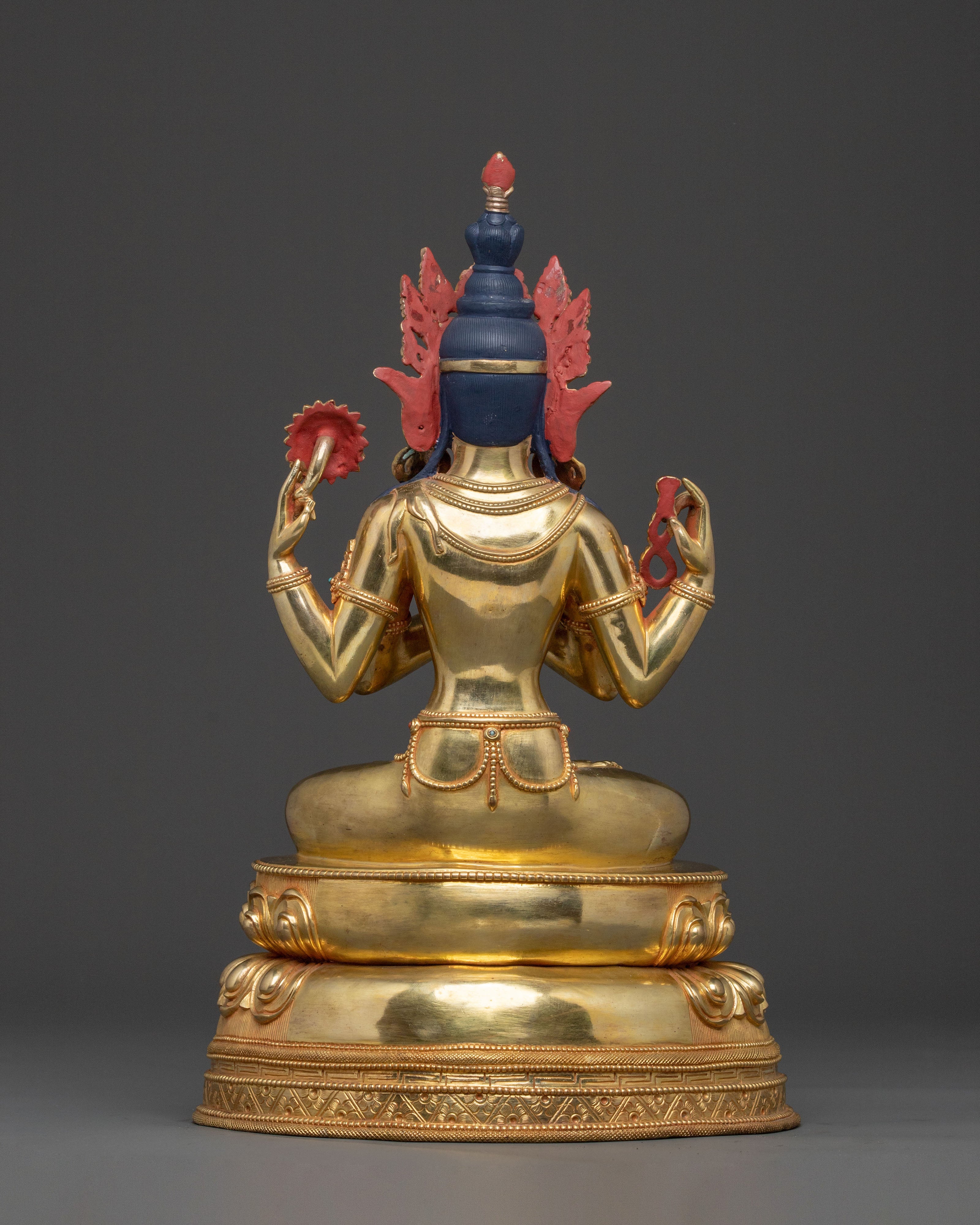Bodhisattva Chenrezig Statue | Made in Nepal