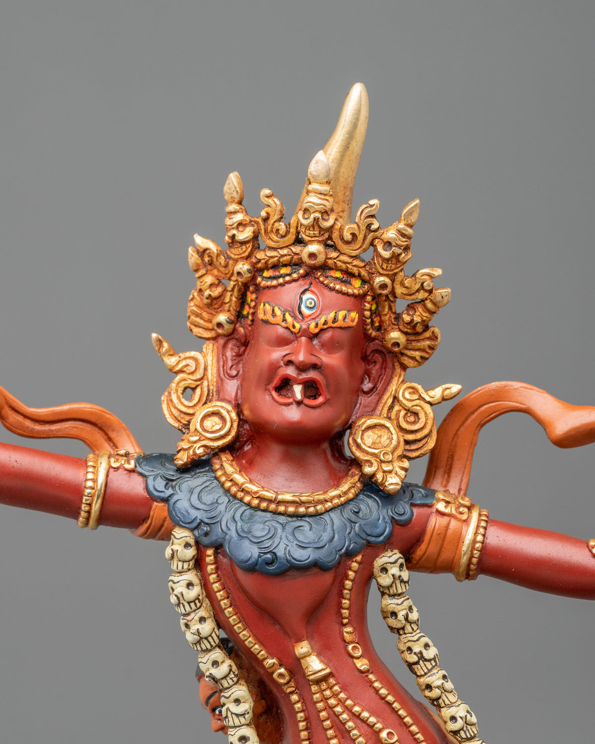 Handmade Ekajati Copper Sculpture | Buddhist Home Decor