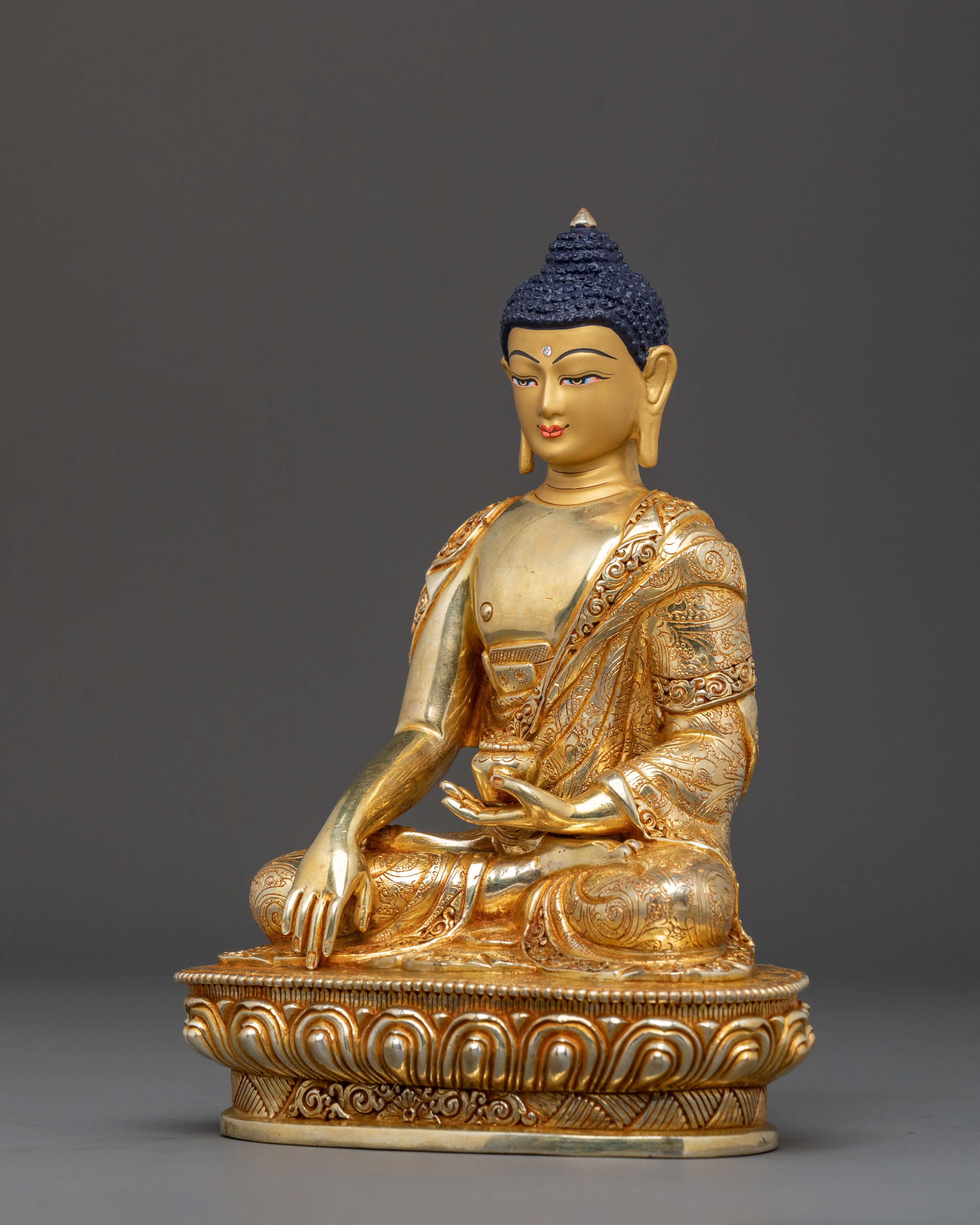 Shakyamuni Buddha Golden Statue | Enlightened Guide