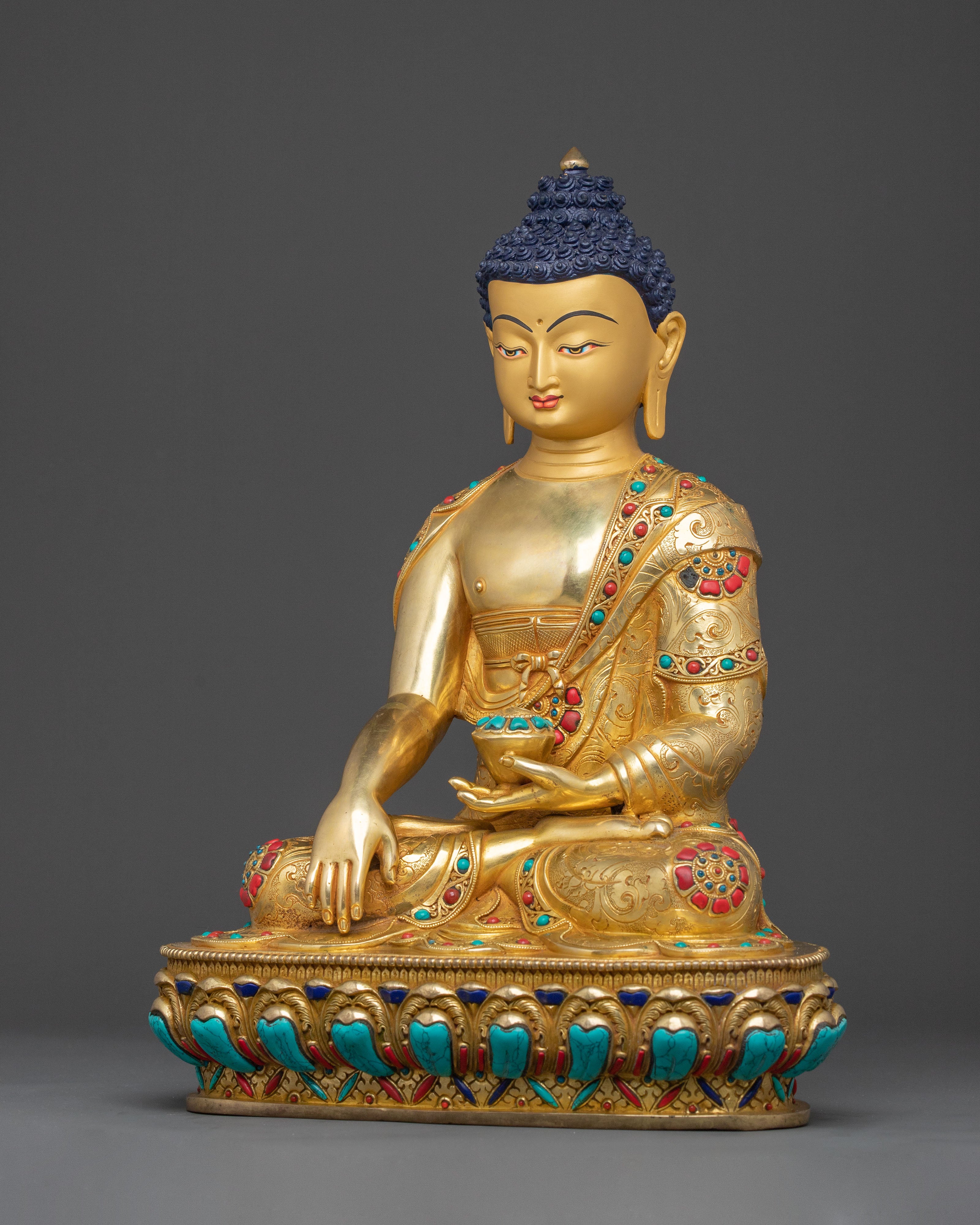 Shakyamuni Buddha Ritual Statue | Meditation Shrine Sculpture