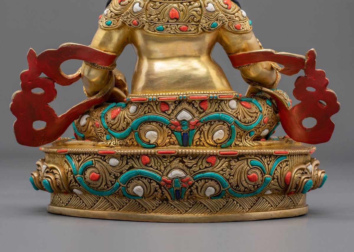 Tibetan Deity Dzambhala Copper Sculpture | Home Decor