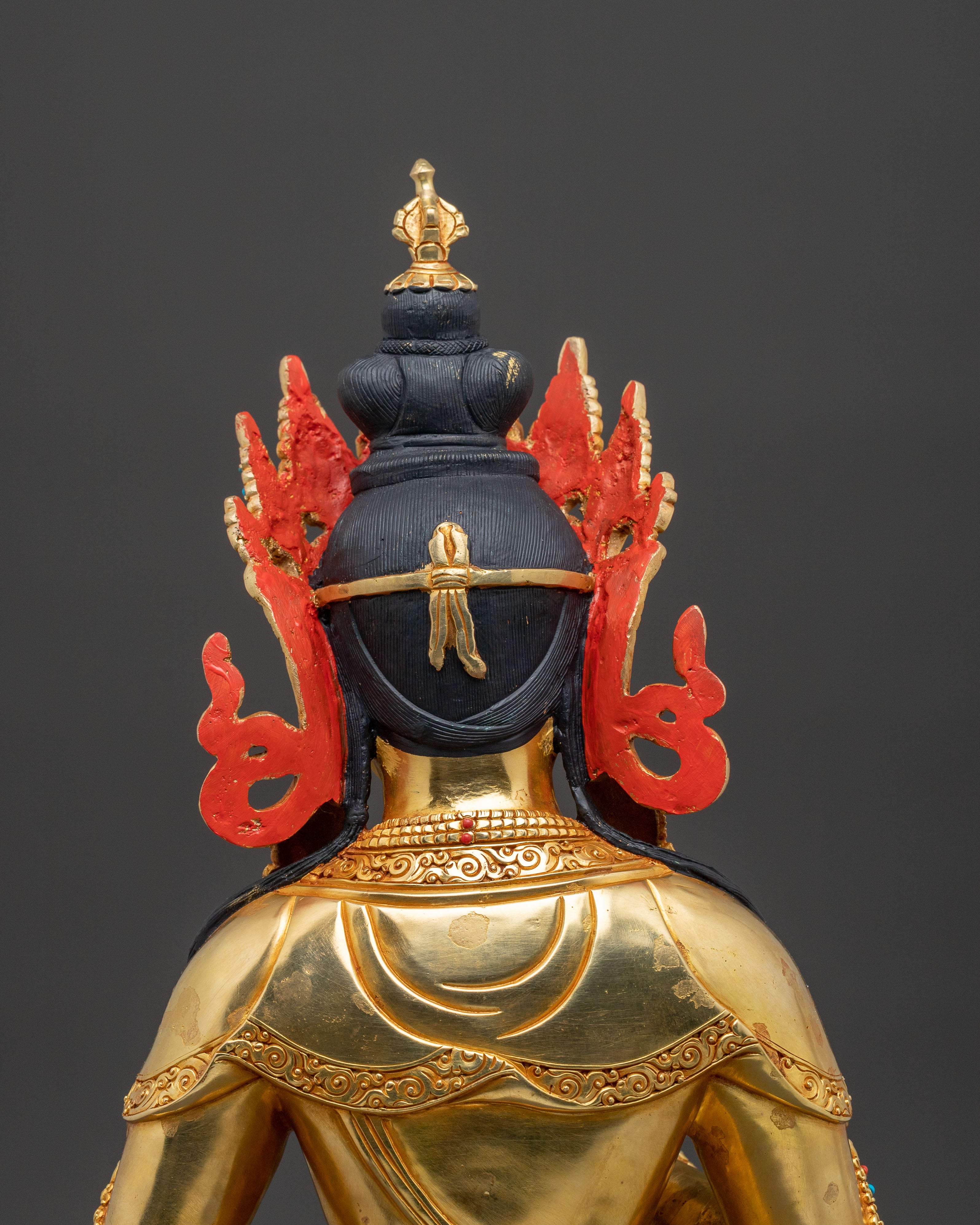 Vajrasattva Wisdom Purifier Statue: Gilded Copper Artwork