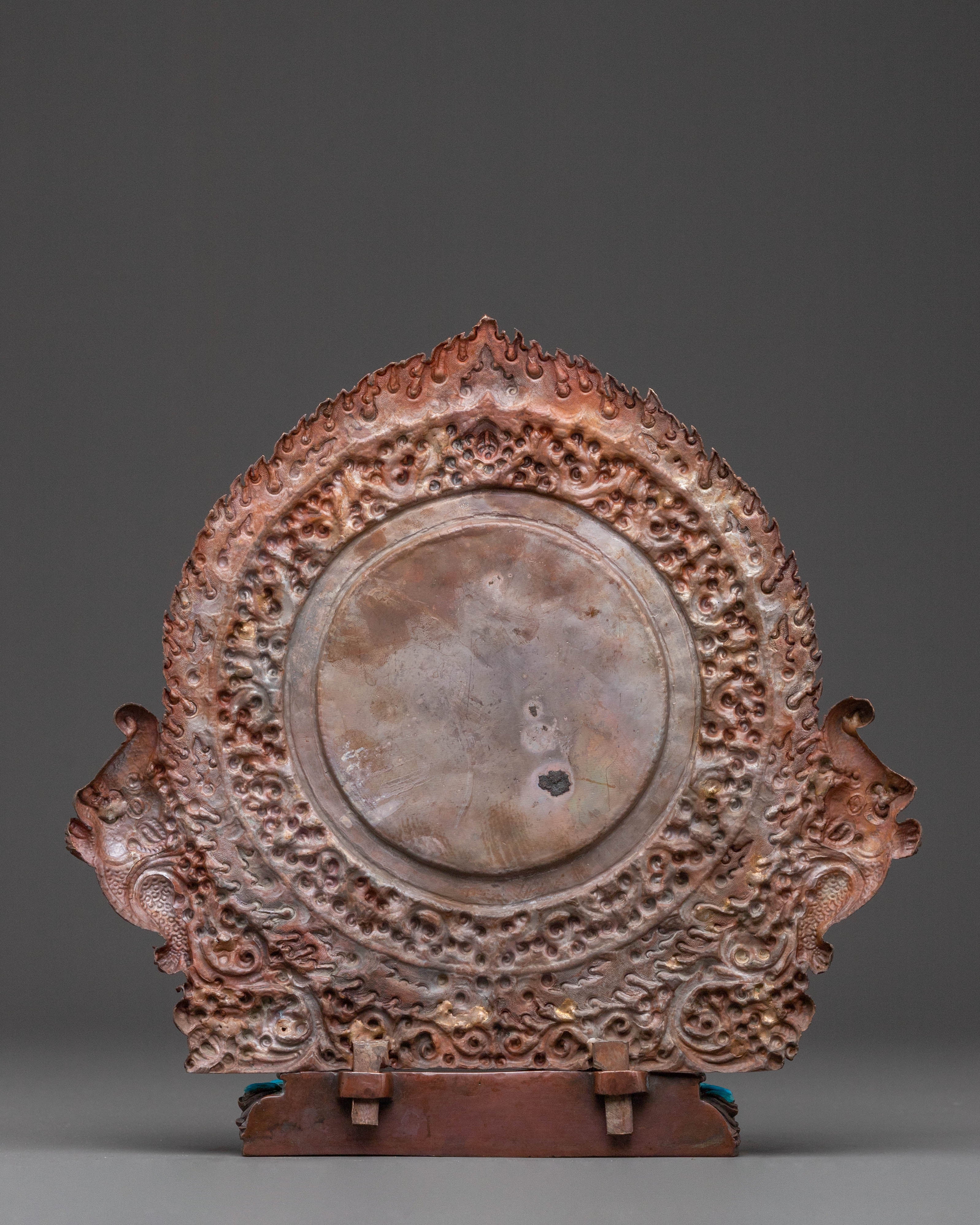 Vajrapani Sacred Statue – Oxidized Copper Artwork