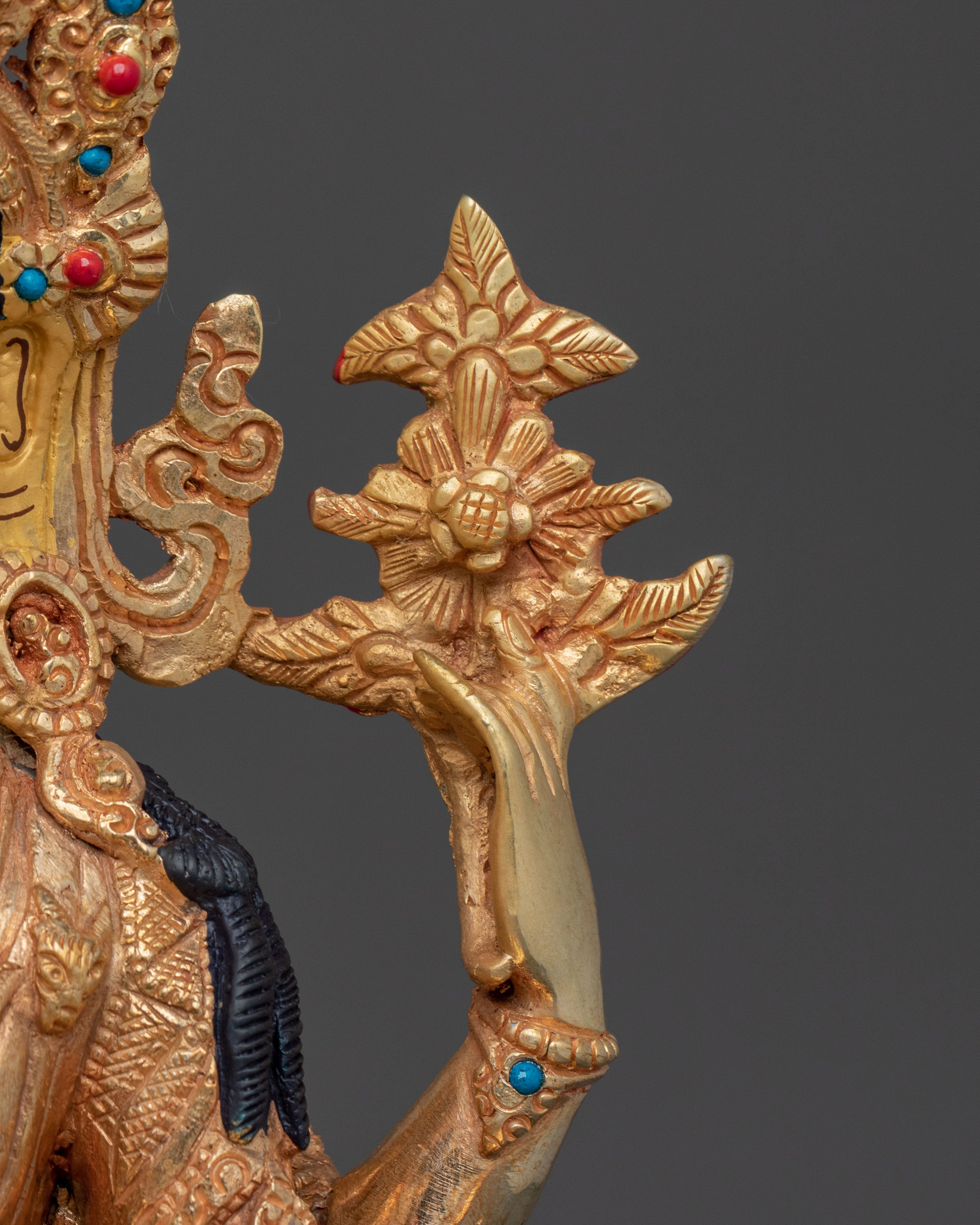 Chenrezig Statue | 24k Gold Gilded Guardian