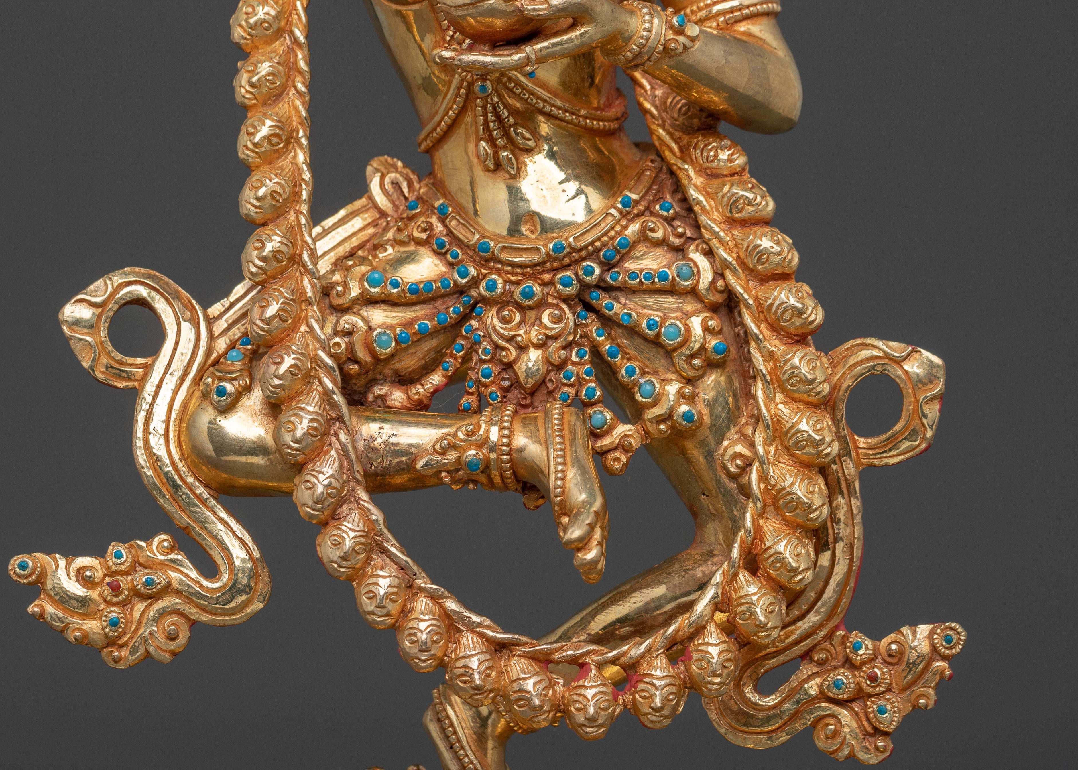 Dorje Phagmo Divine Sculpture: 24K Golden Figure