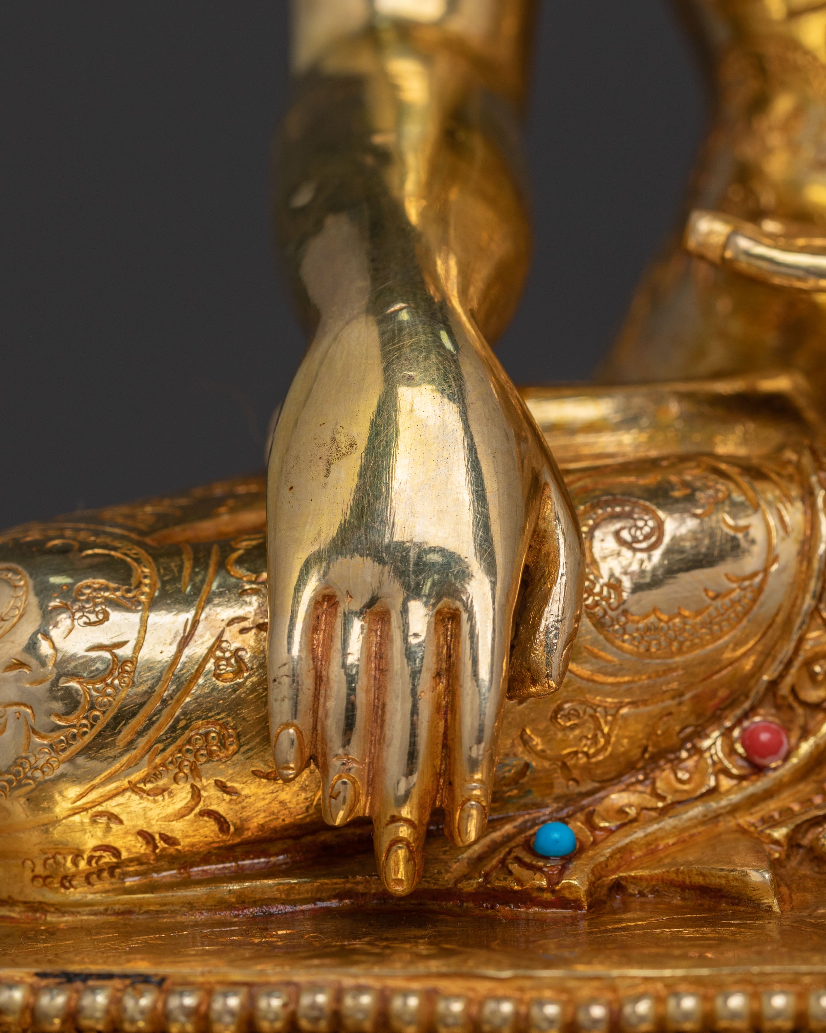 Shakyamuni Buddha Statue with a Throne | Meditation Figure