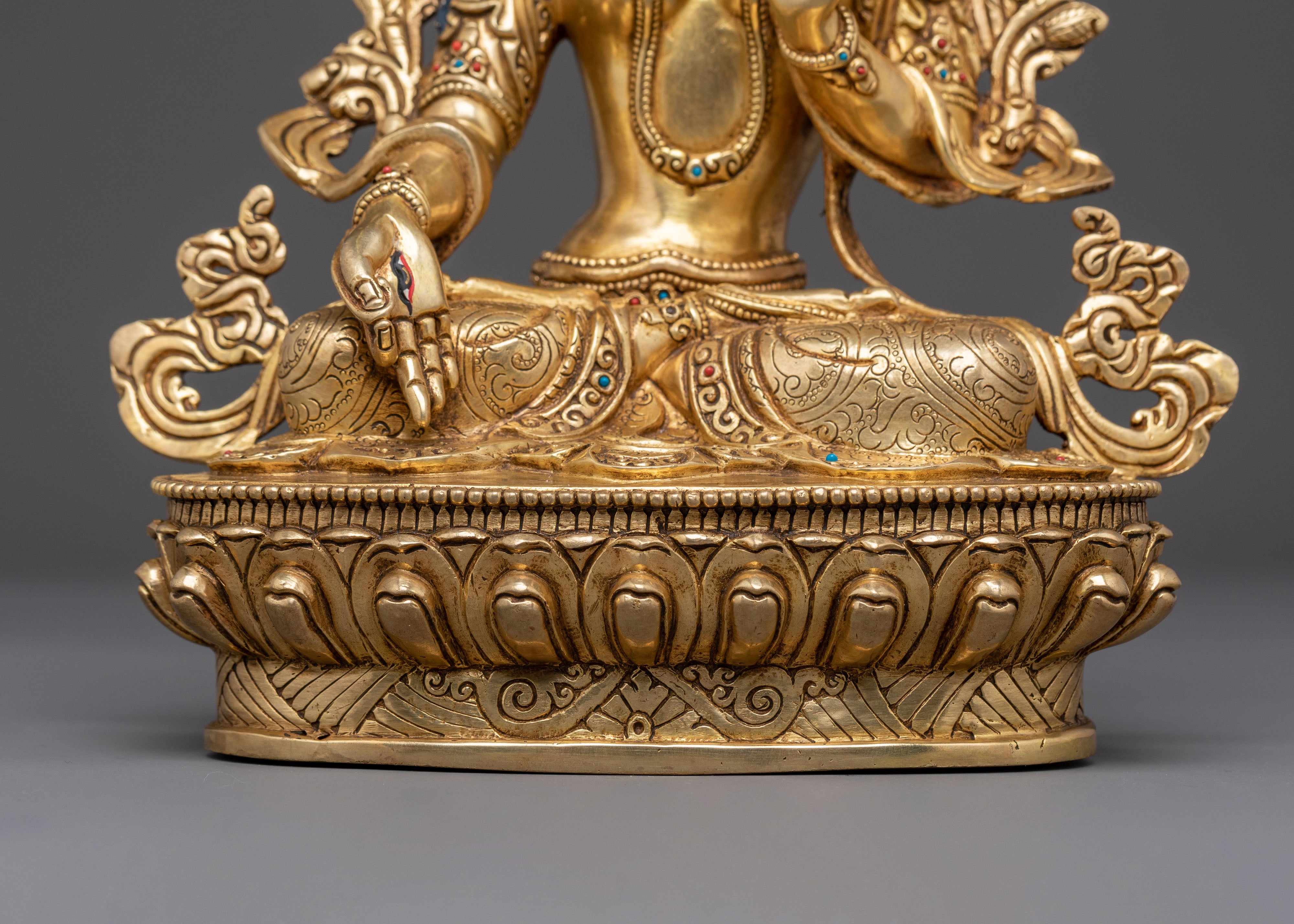Handcrafted White Tara Sculpture | Protector Icon