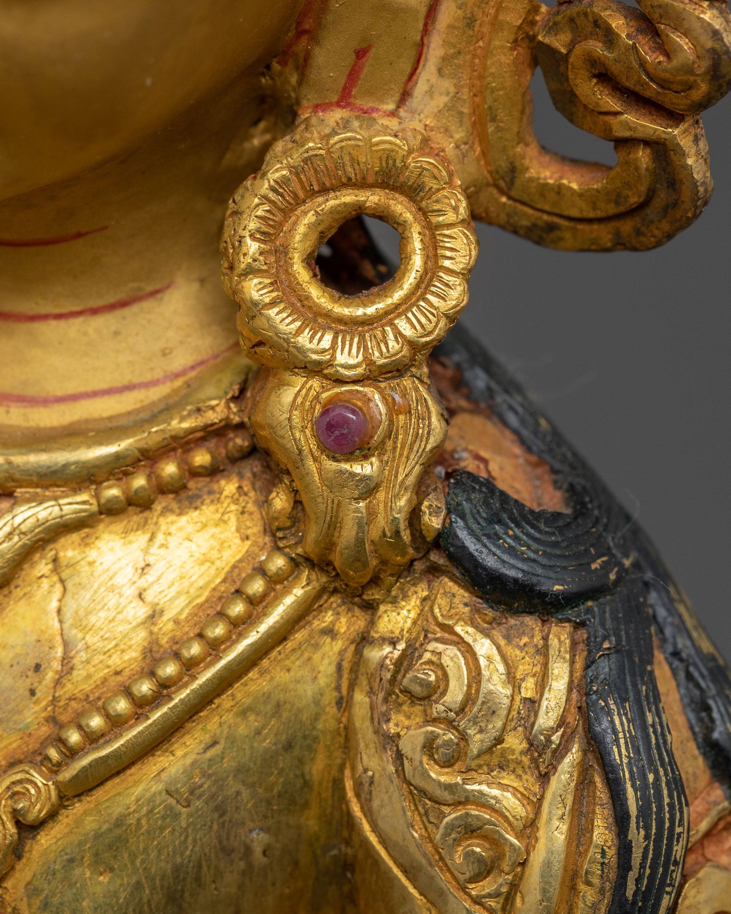 Handcrafted Golden Vajrasattva Statue of Purification | Deity of Inner Clarity