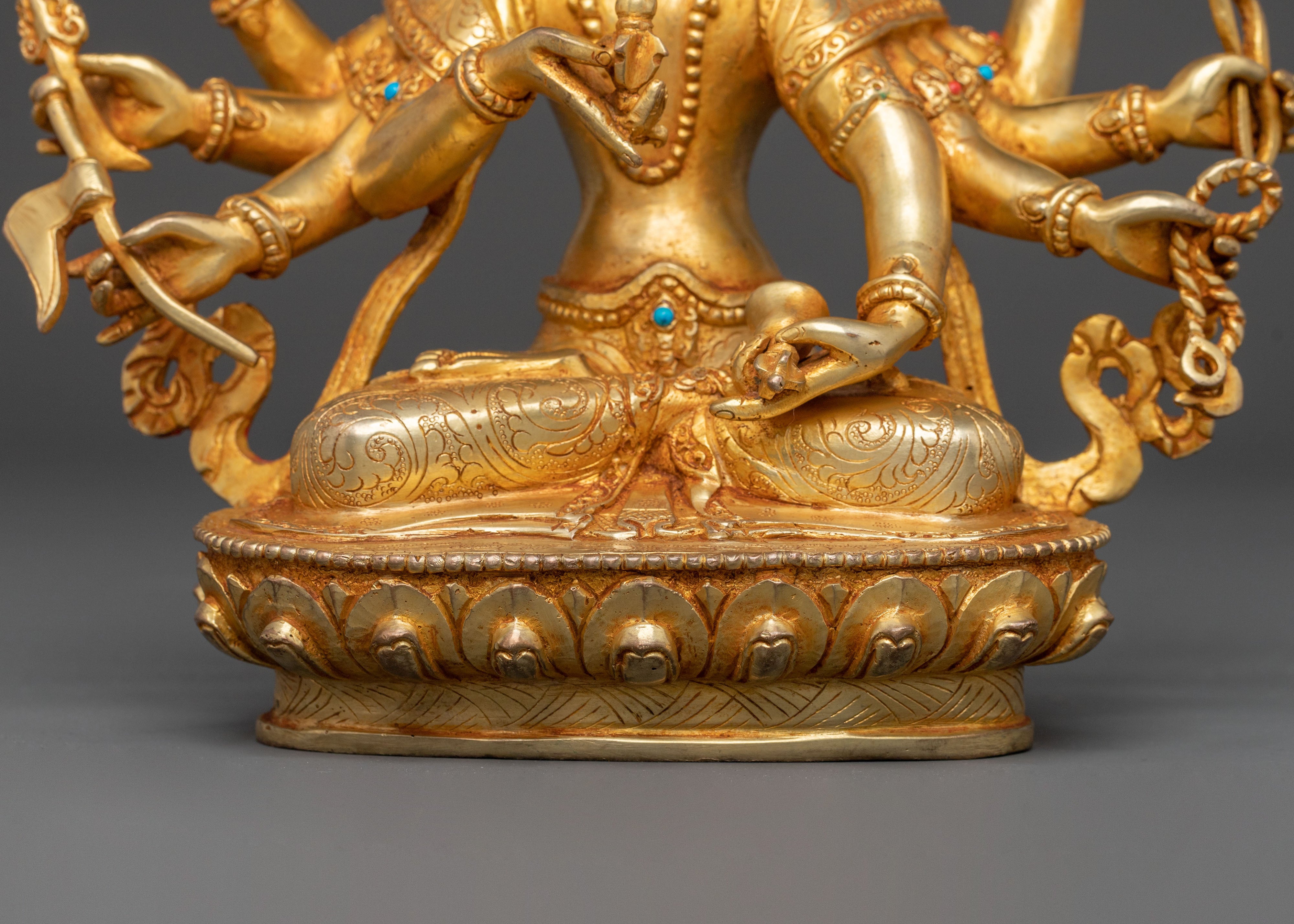 Maha Vajrasattva | 24K Gold Gilded Sculpture