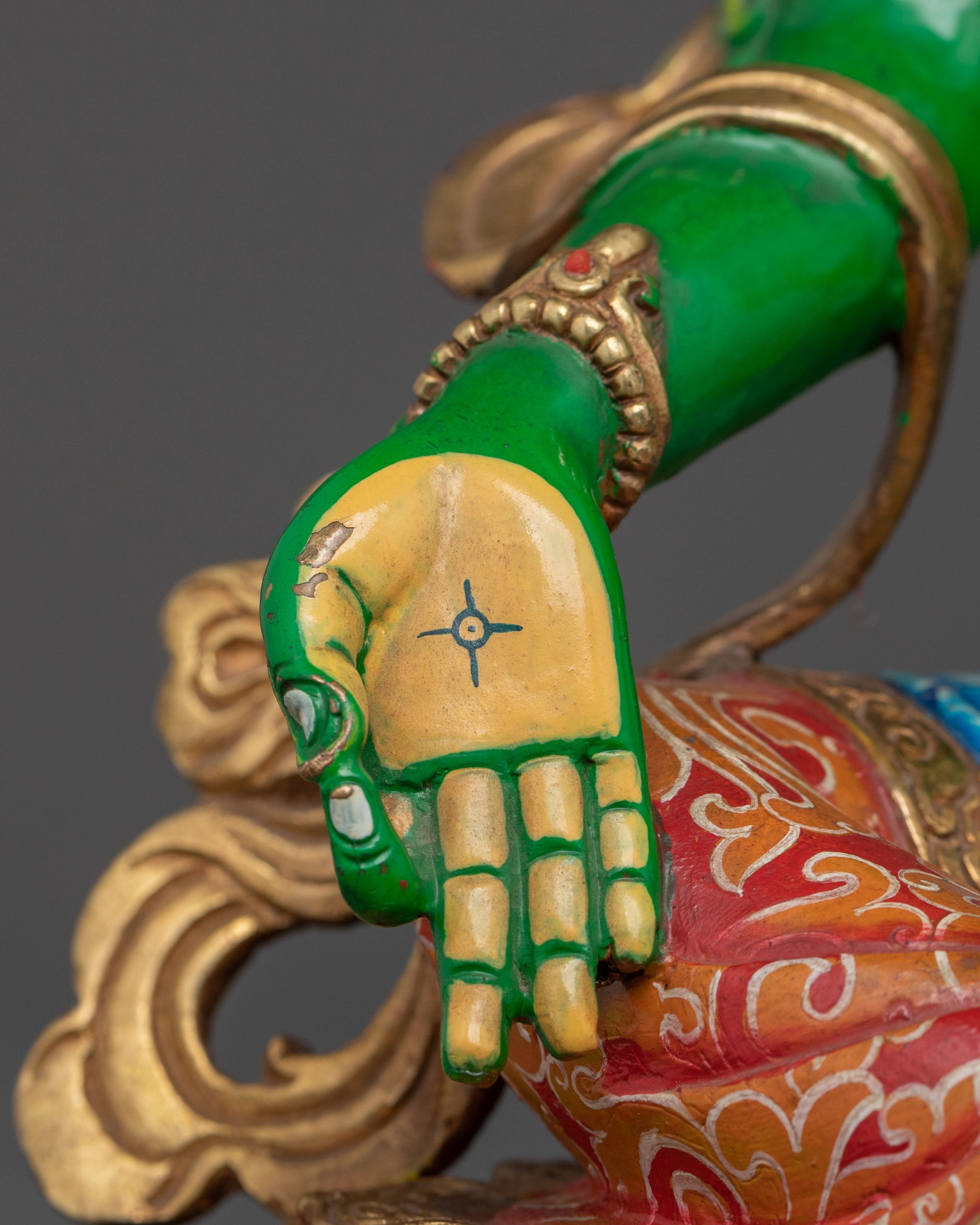 Green Tara: Hand-Gilded Meditation Statue | Home Decor