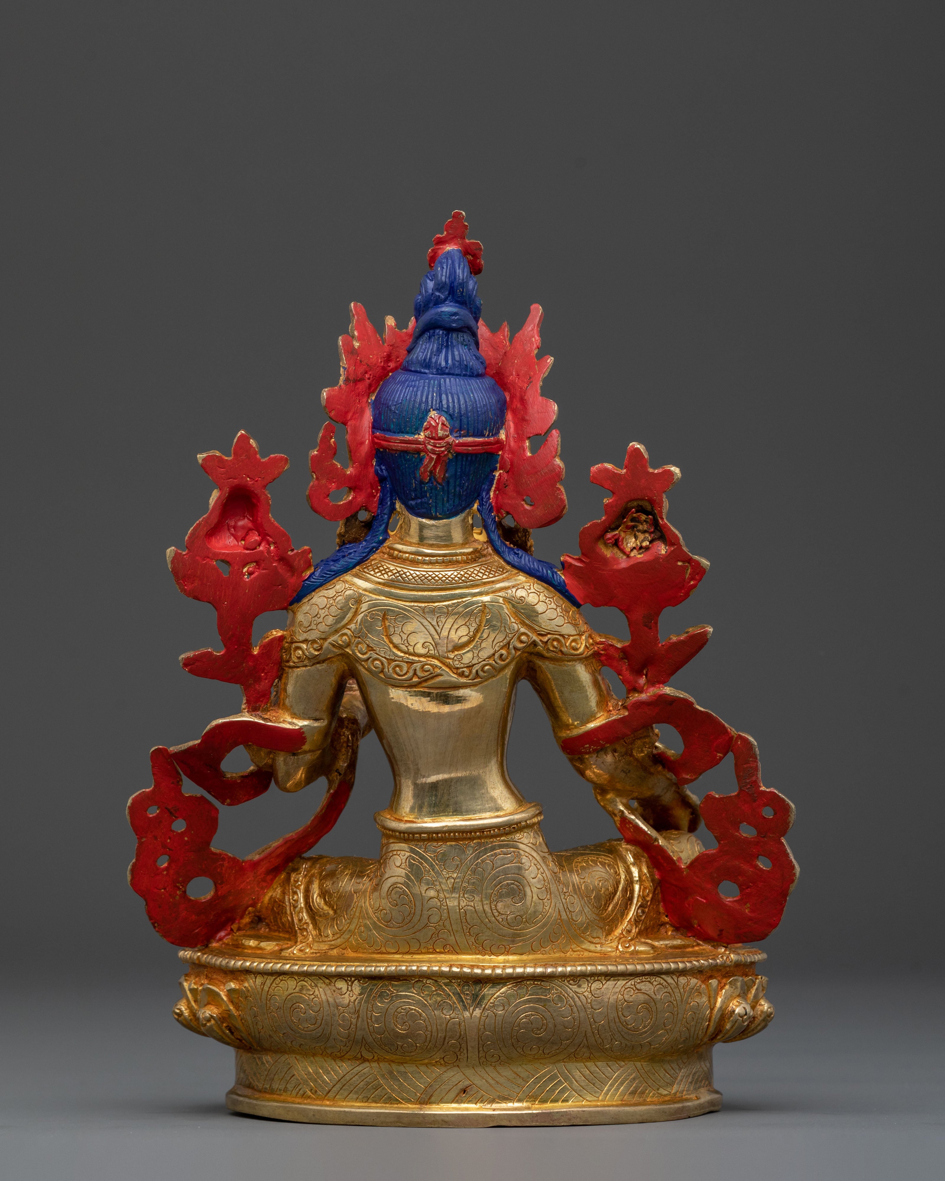 21 Tara: Handcrafted 24K Gold Gilded Statue Set