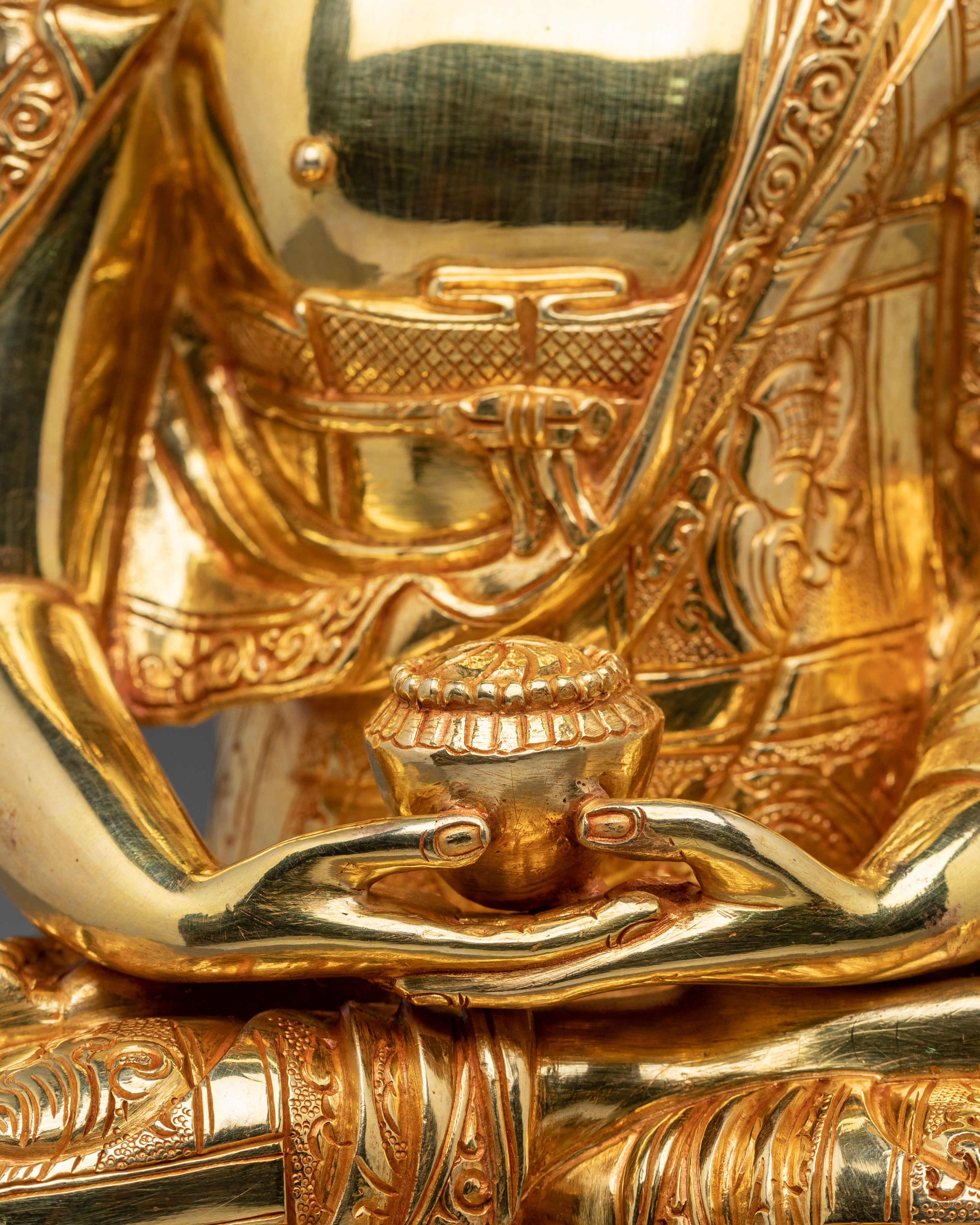 Amitabha Buddha Sculpture | Tibetan Buddhist Figurine