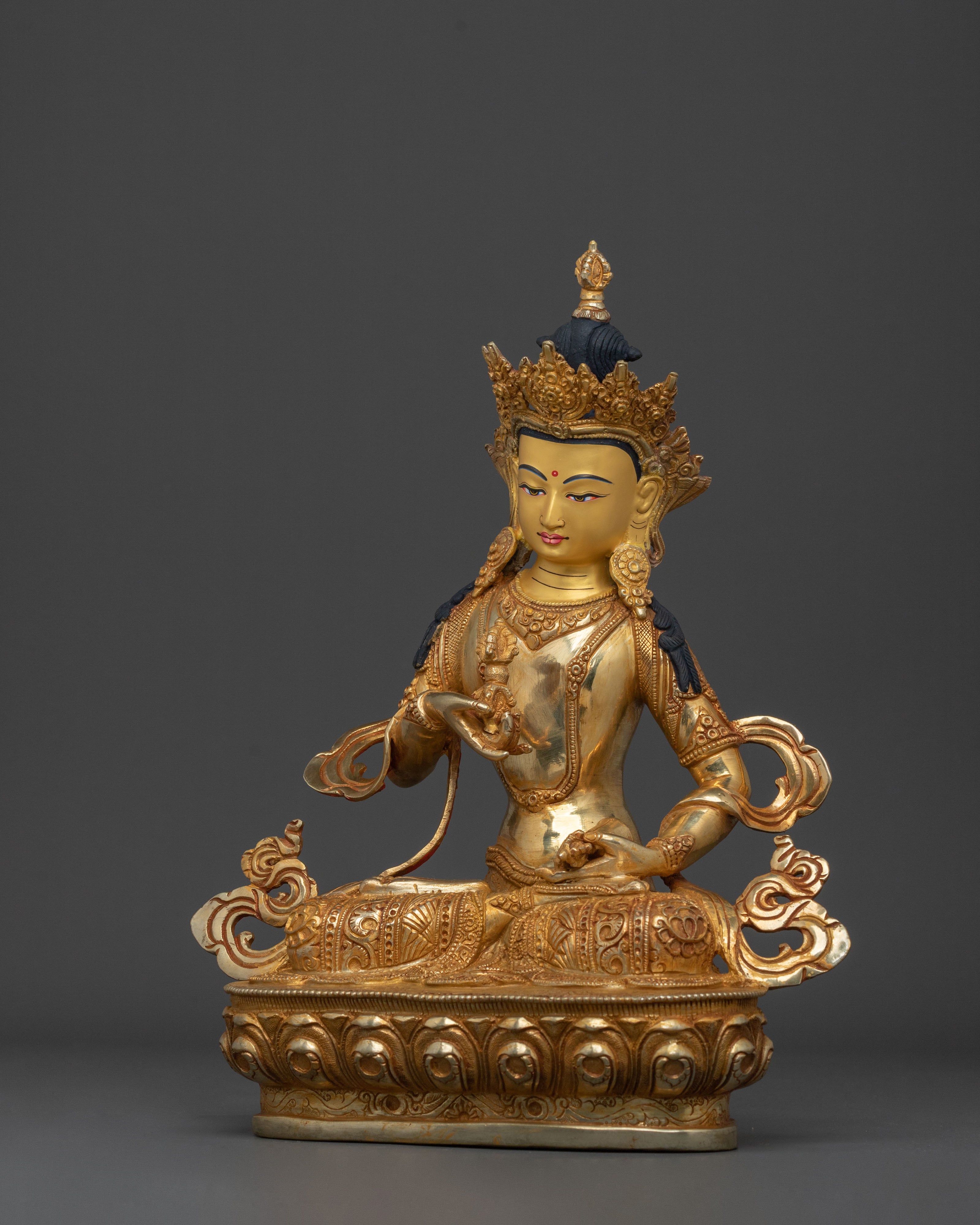 Seated Vajrasattva Statue | Tibetan Buddhist Wisdom Sculpture