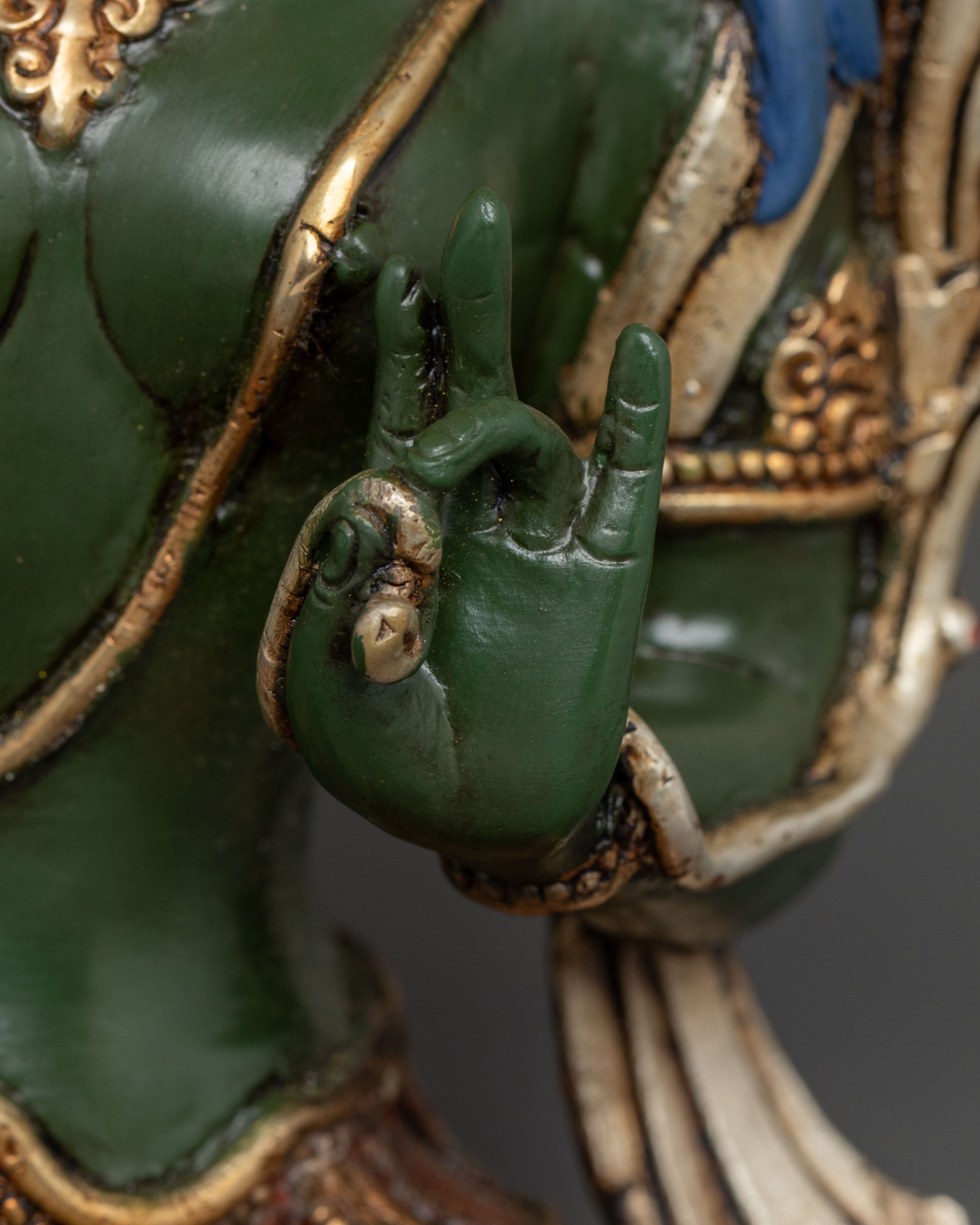 Handcrafted Radiant Sculpture of Shyama Tara | Traditional Artwork