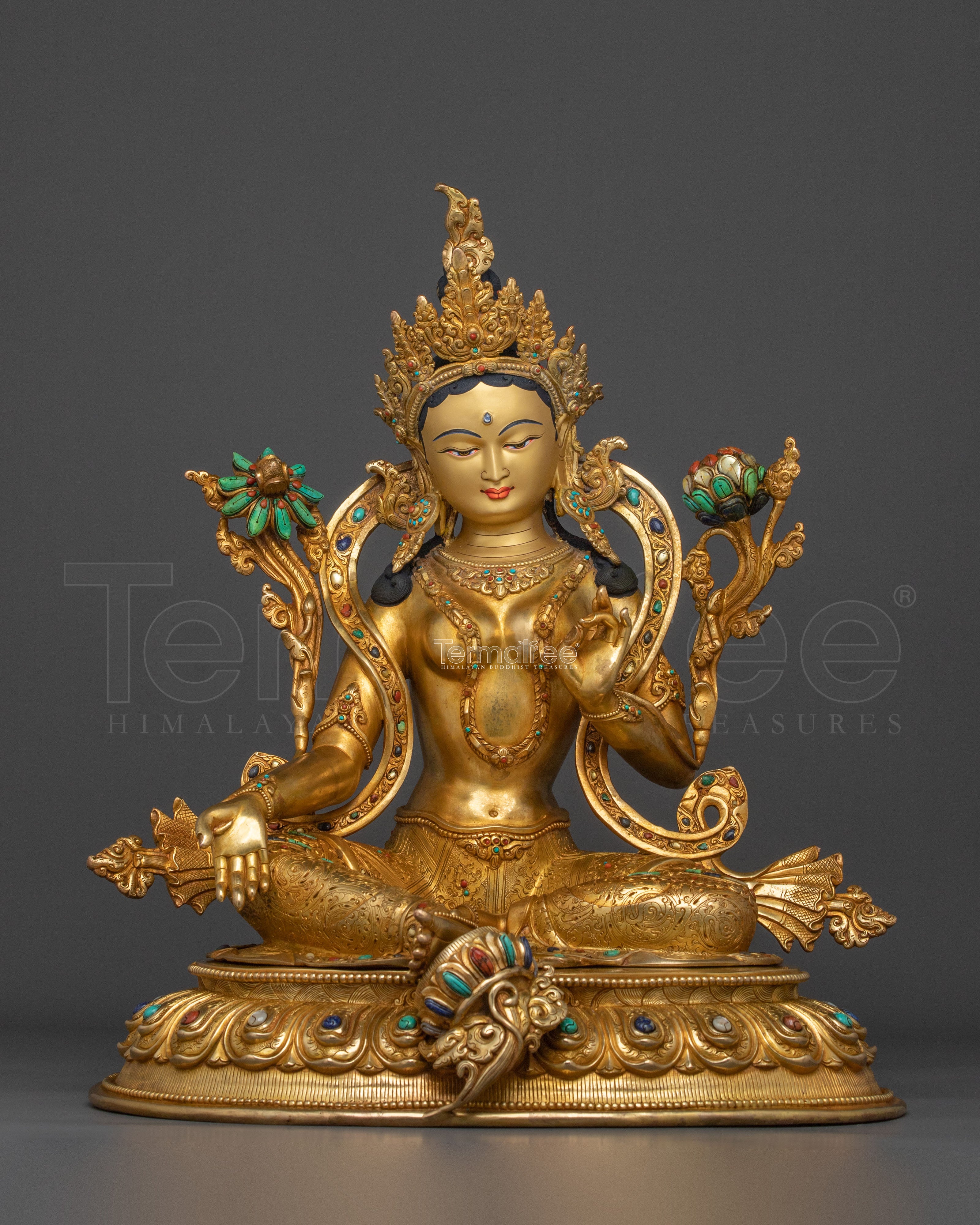 Sacred Goddess Green Tara Statue | Symbol of Compassion