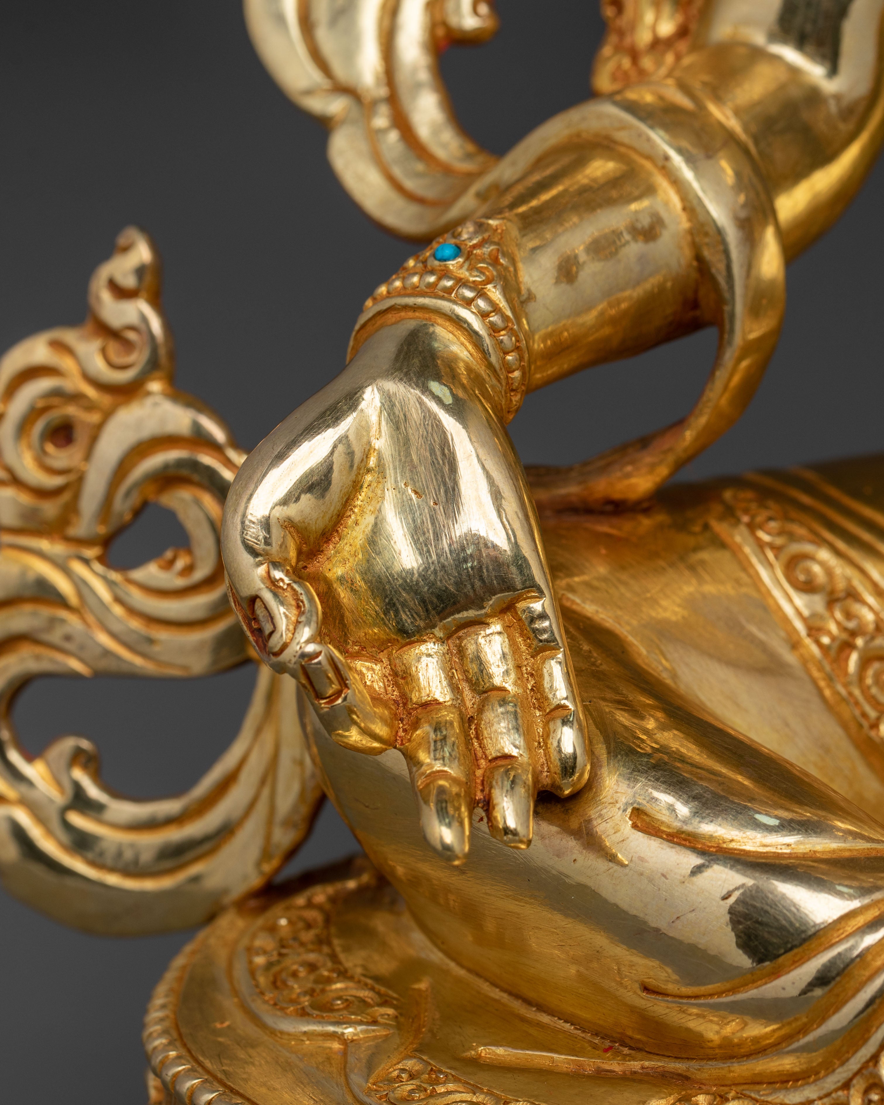 Green Tara Guardian Statue | Himalayan Buddhist Sculpture