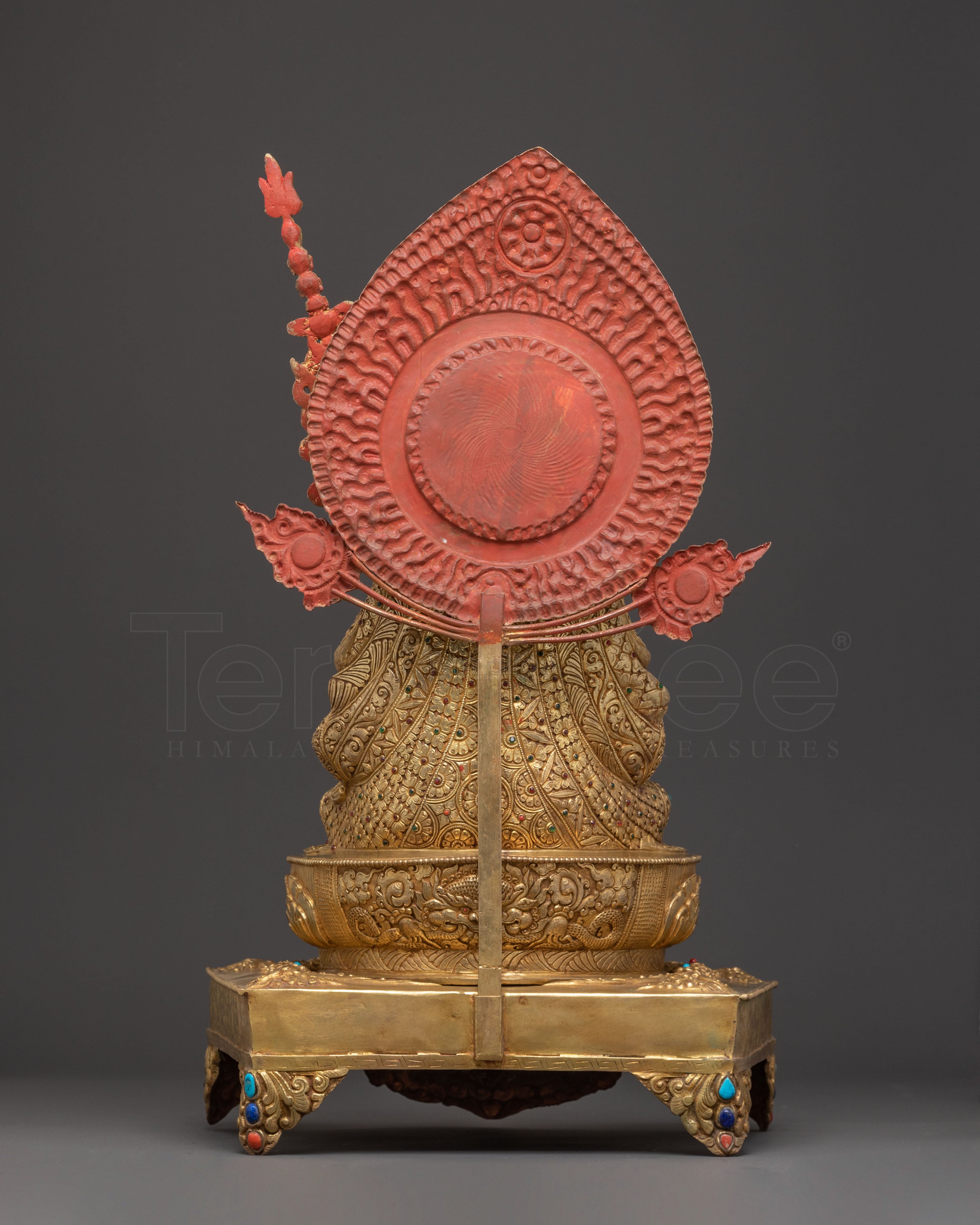 Guru Tsokye Dorje Handmade Statue with Torana : Lotus Born Master