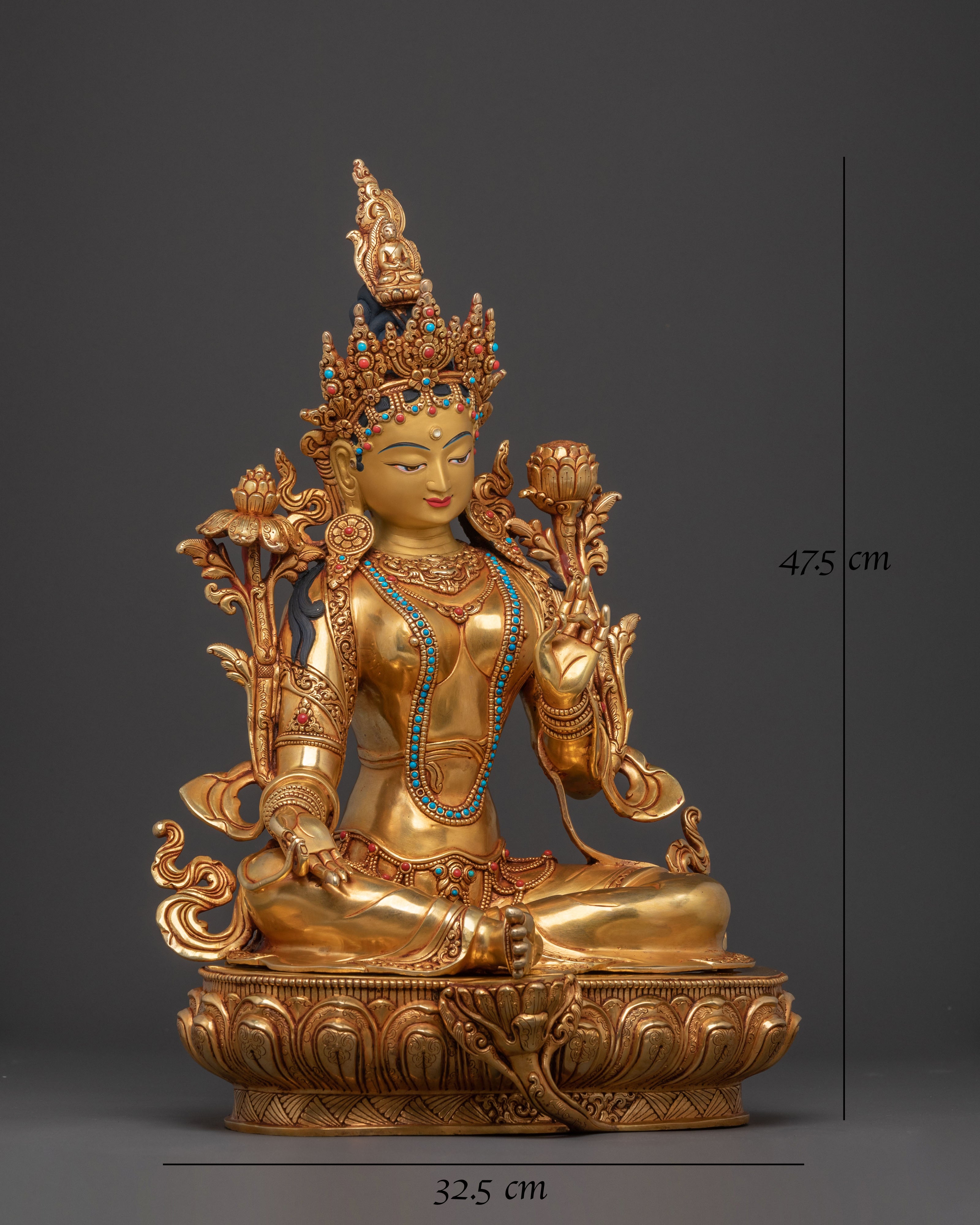 Goddess Green Tara Statue | Figure for Blessing