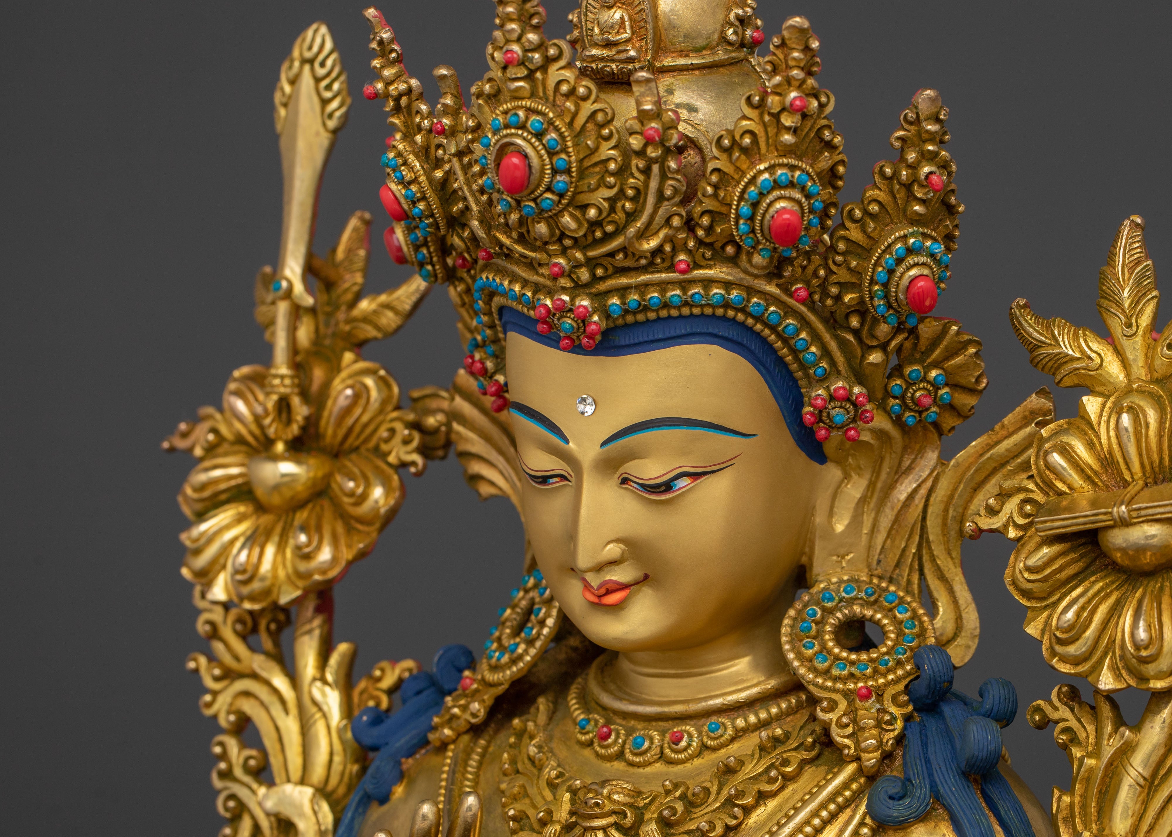 Tikshna Manjushri Wisdom Statue | Buddhist Deity of Sharp Awareness