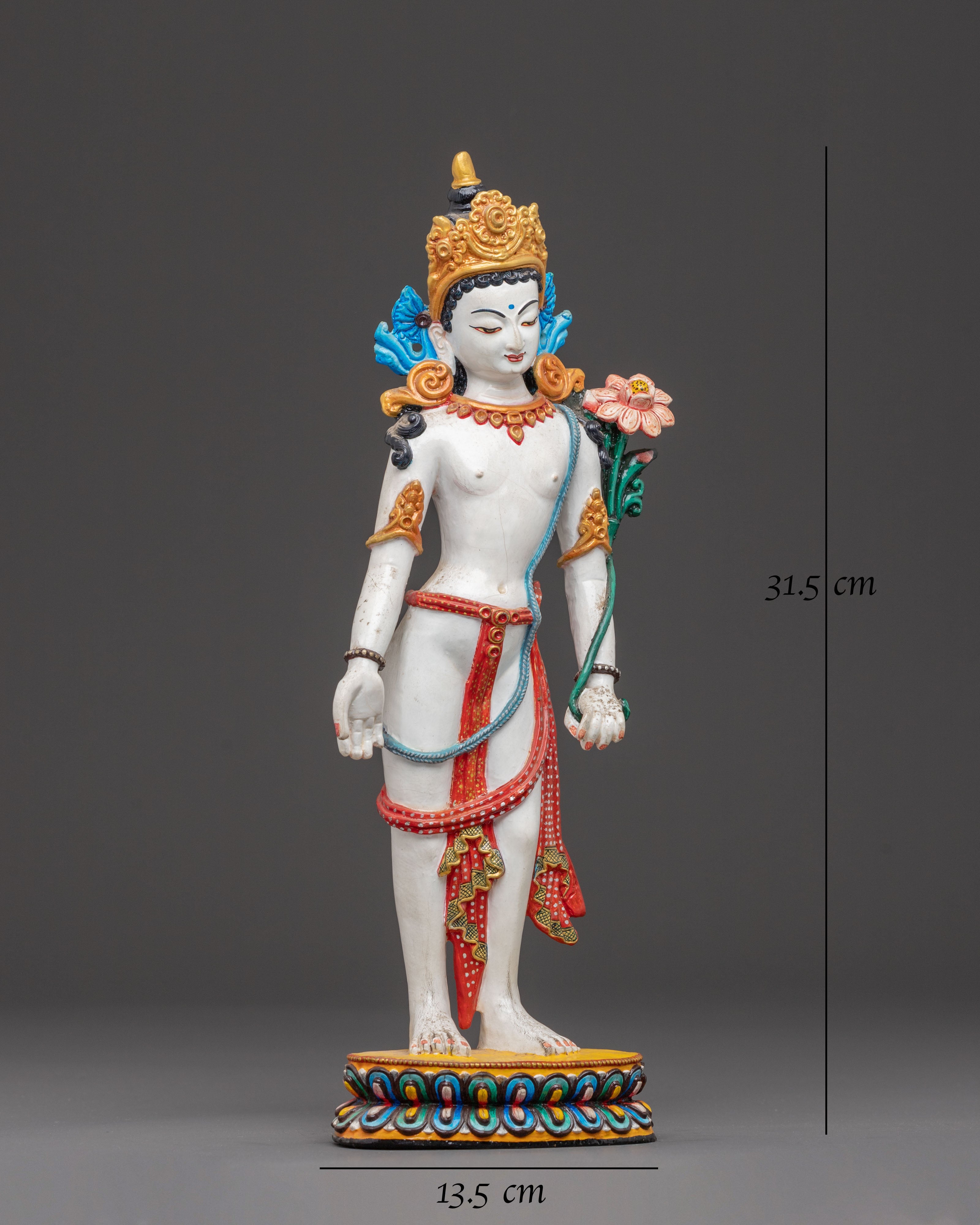 Handcrafted Lokeshwor Copper Body Statue | Spiritual Decor Figurine